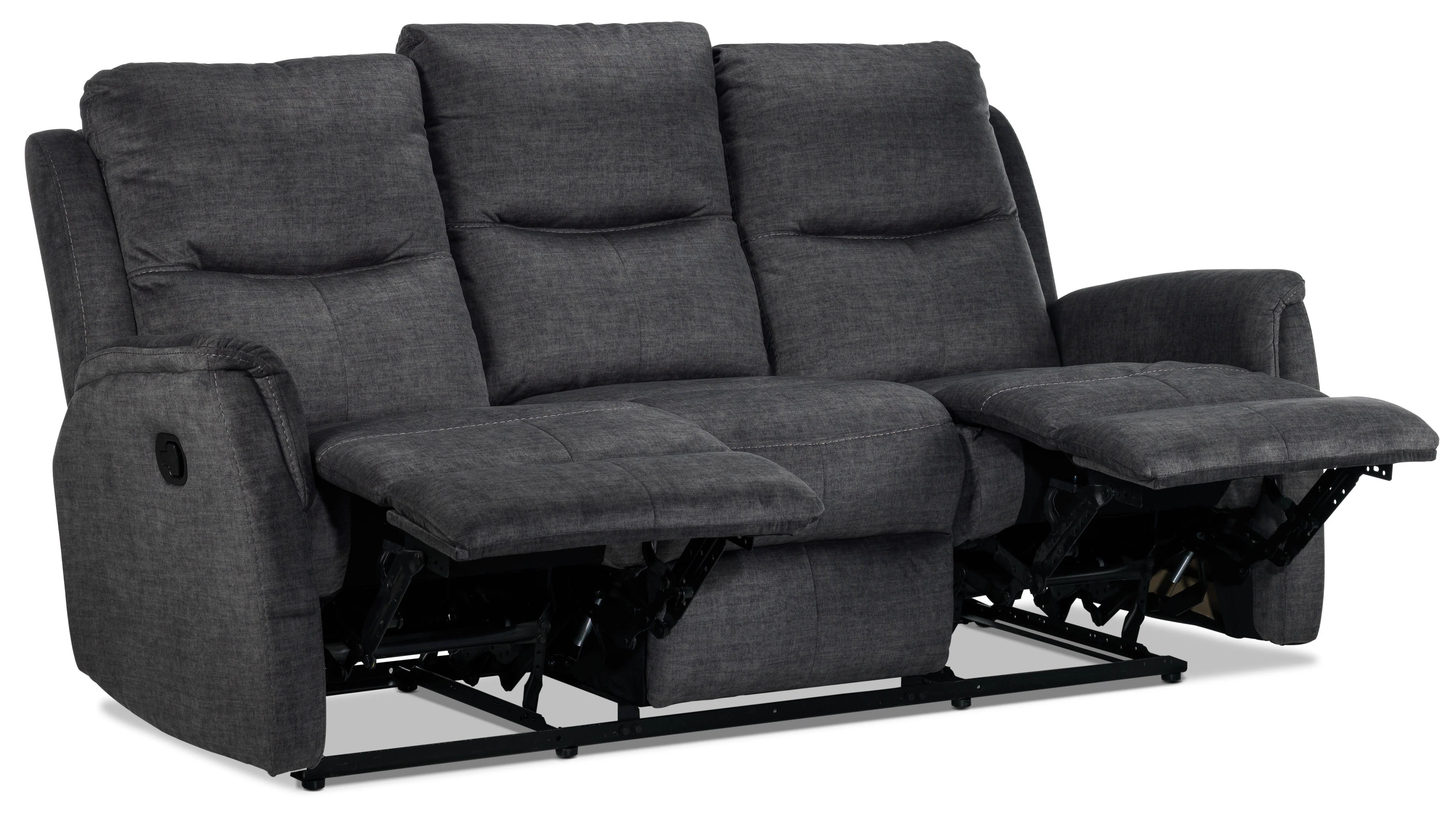 Grayson Reclining Sofa - Charcoal - Image 4
