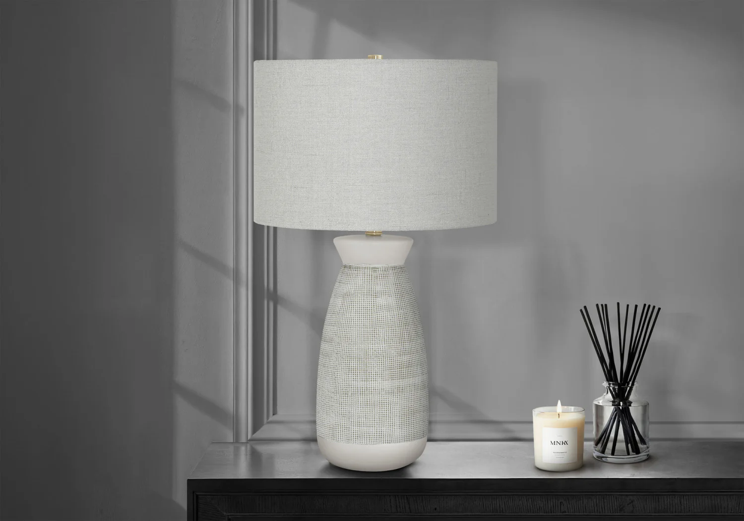 Greyson Table Lamp - Grey - Image 2