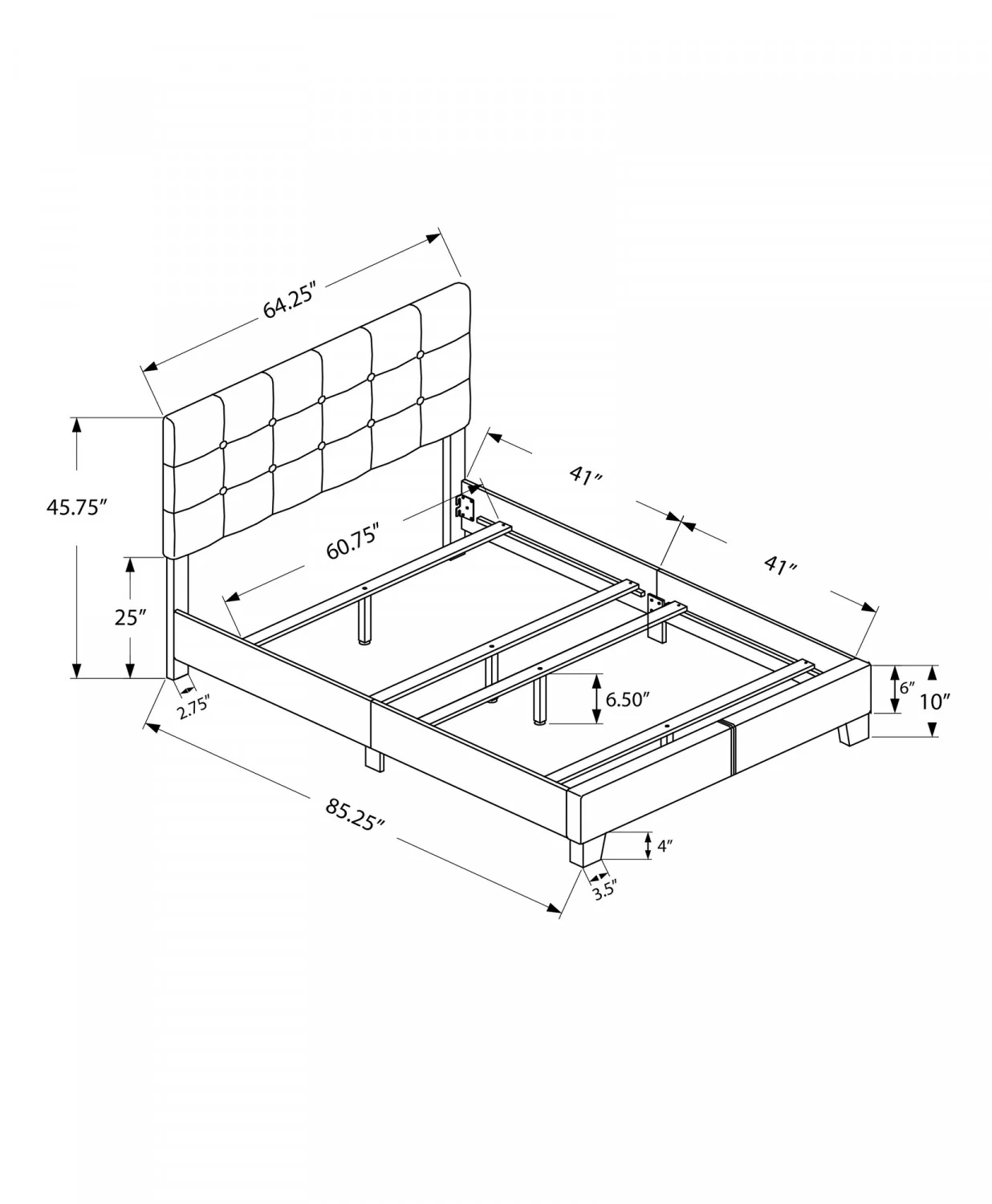 Gwendolyn Queen Bed - Black - Image 3