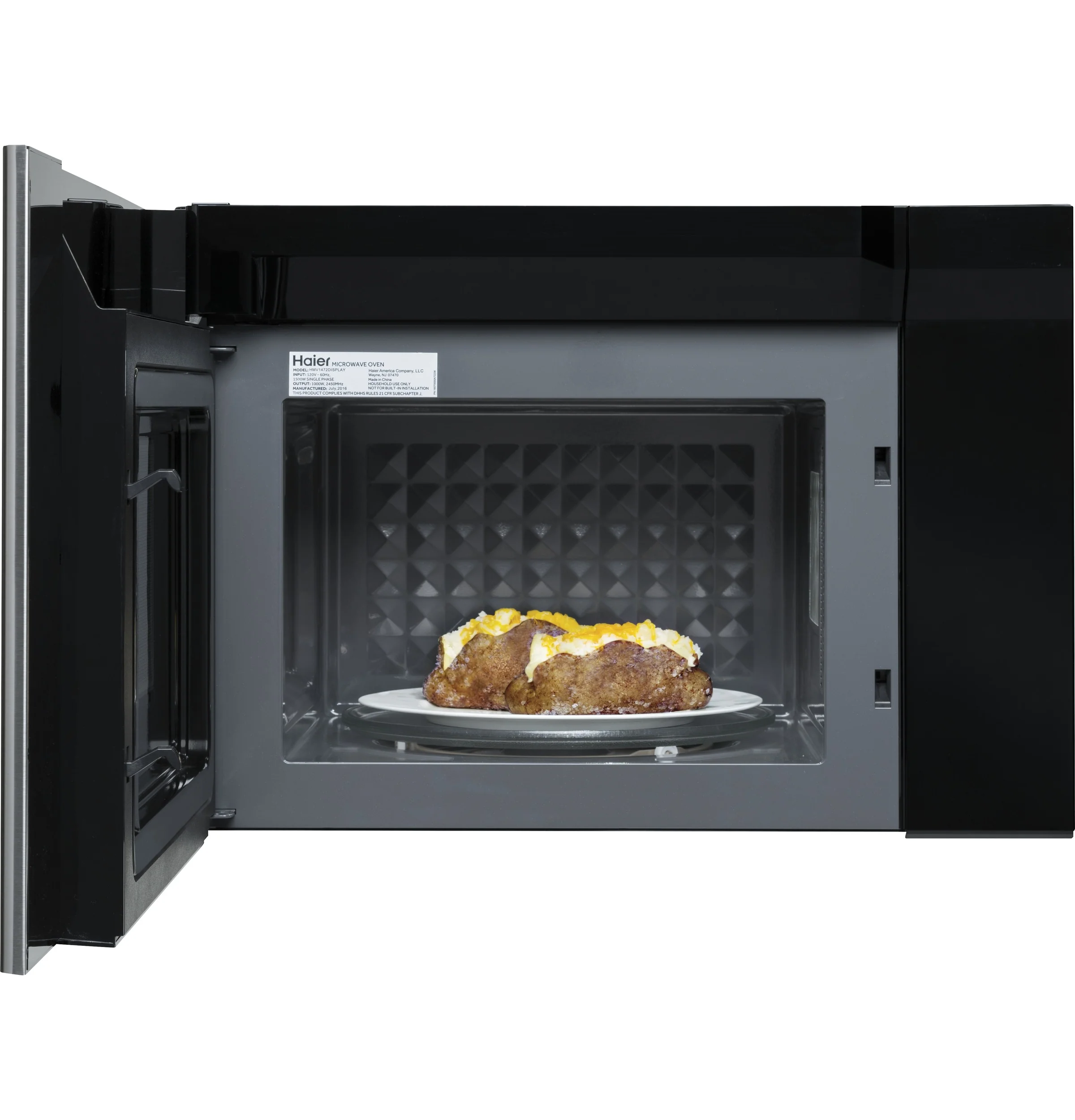 Haier 24" Stainless Steel Over-The-Range Microwave (1.4 Cu. Ft.) - HMV1472BHS - Image 4