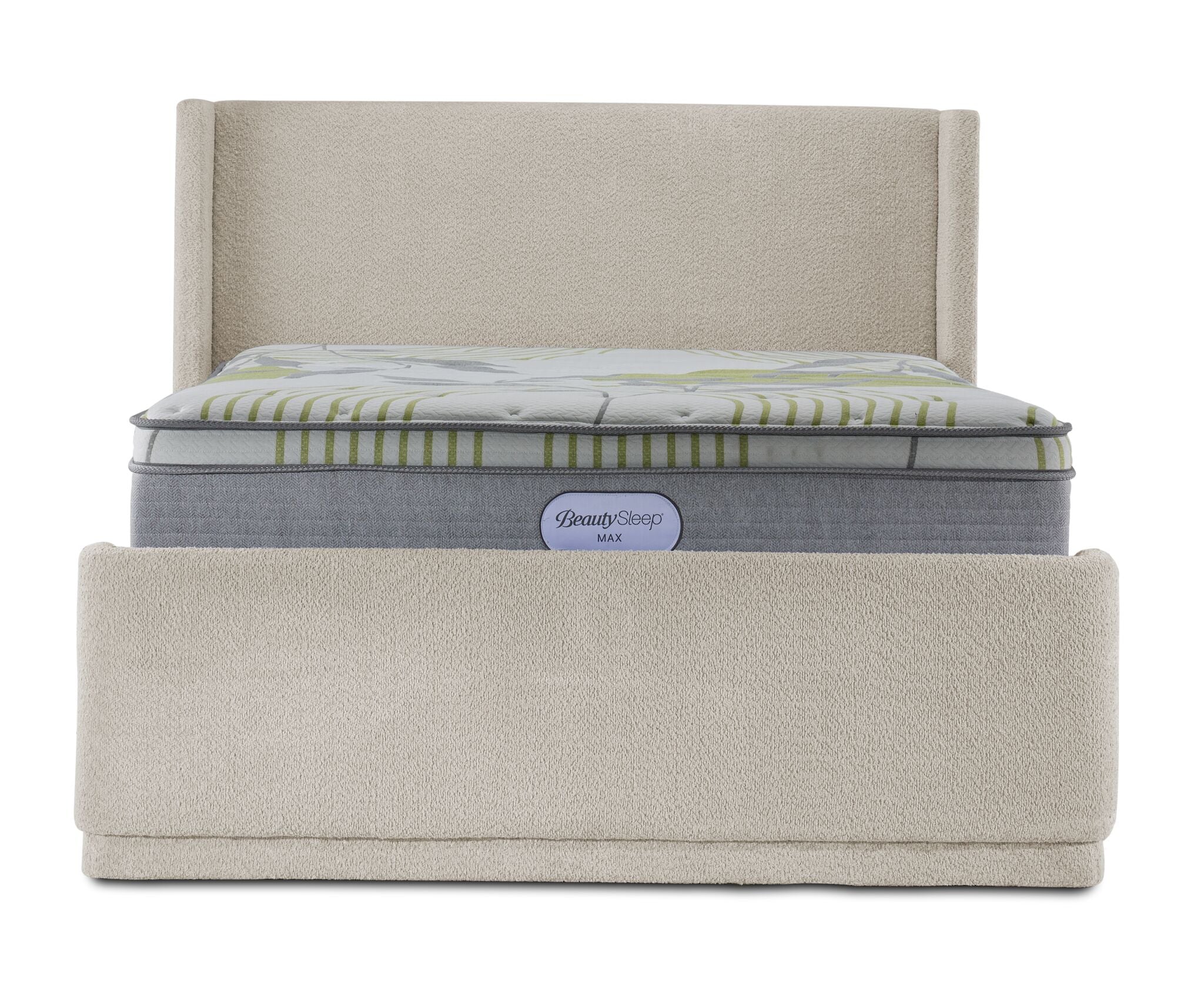 In Full Bloom - Hallie 3-Piece King Upholstered Bed - Beige - Image 5