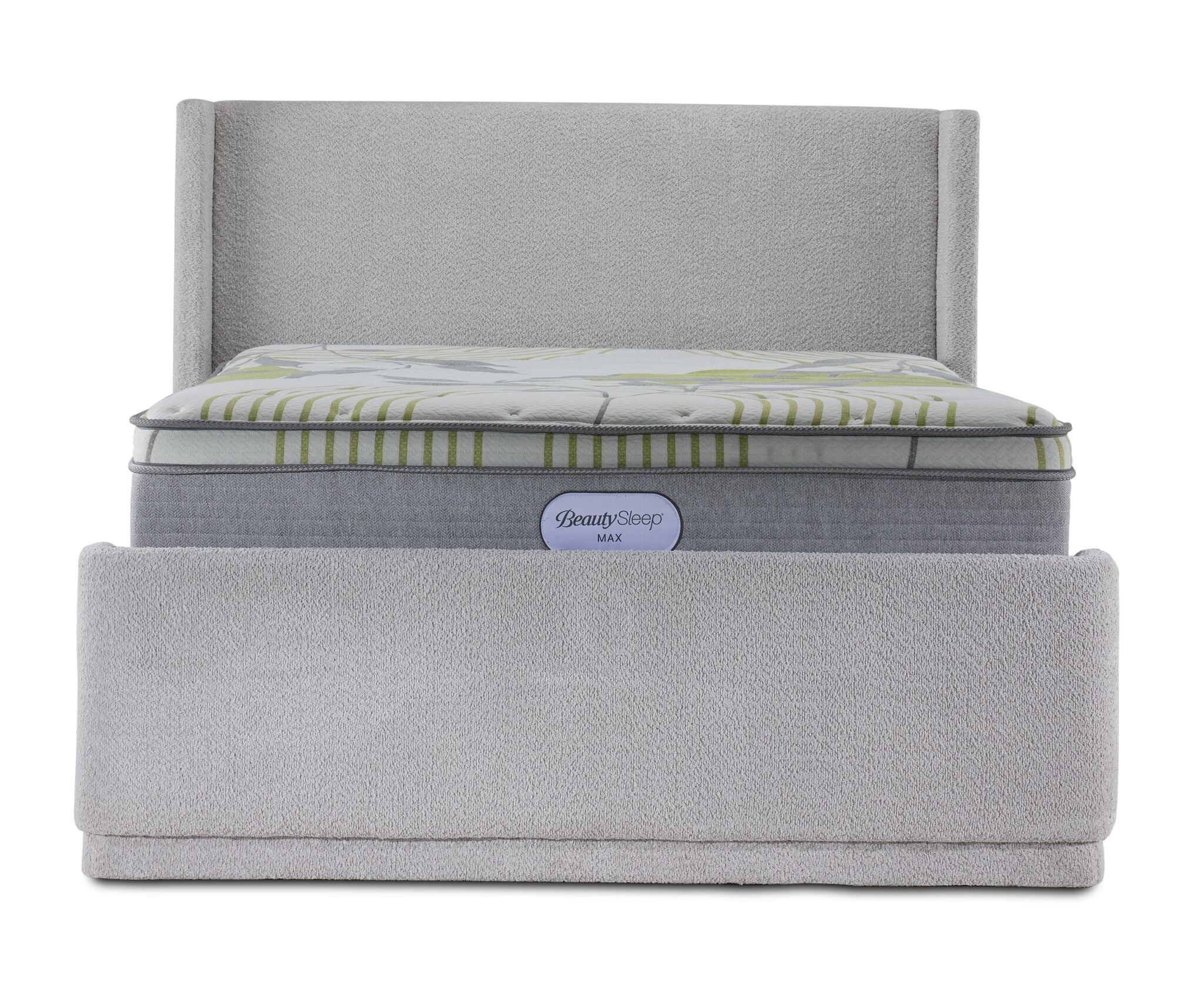 In Full Bloom - Hallie 3-Piece King Upholstered Bed - Light Grey - Image 6