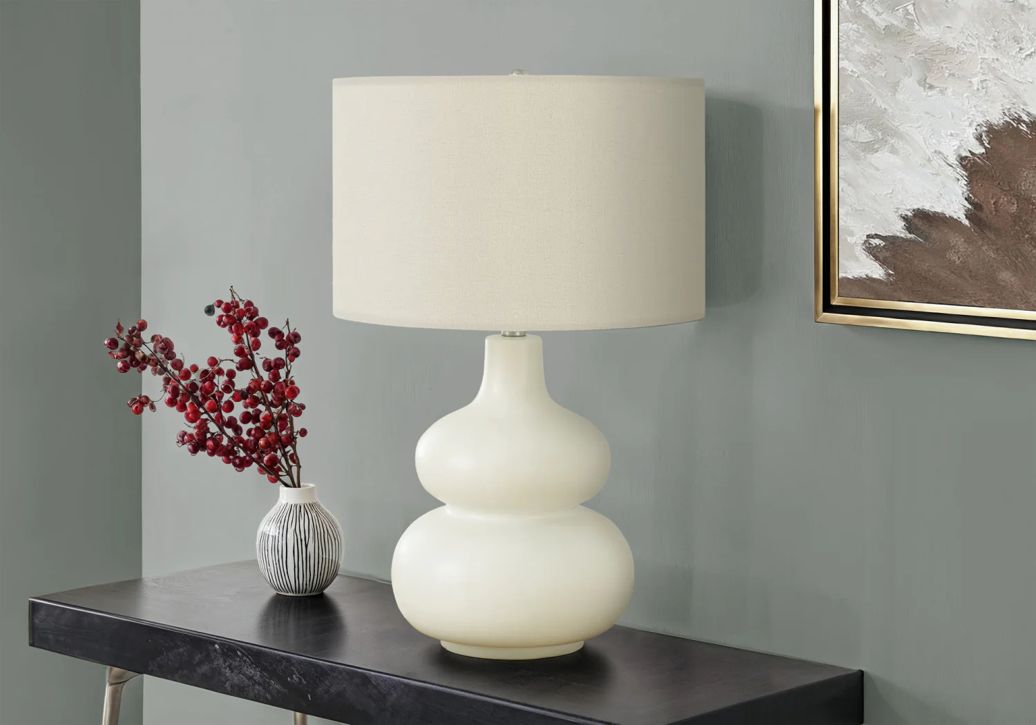 Hampton Table Lamp - Cream - Image 2