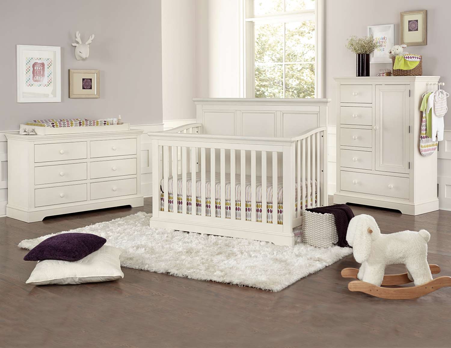 Hanley Convertible Crib - Chalk - Image 2