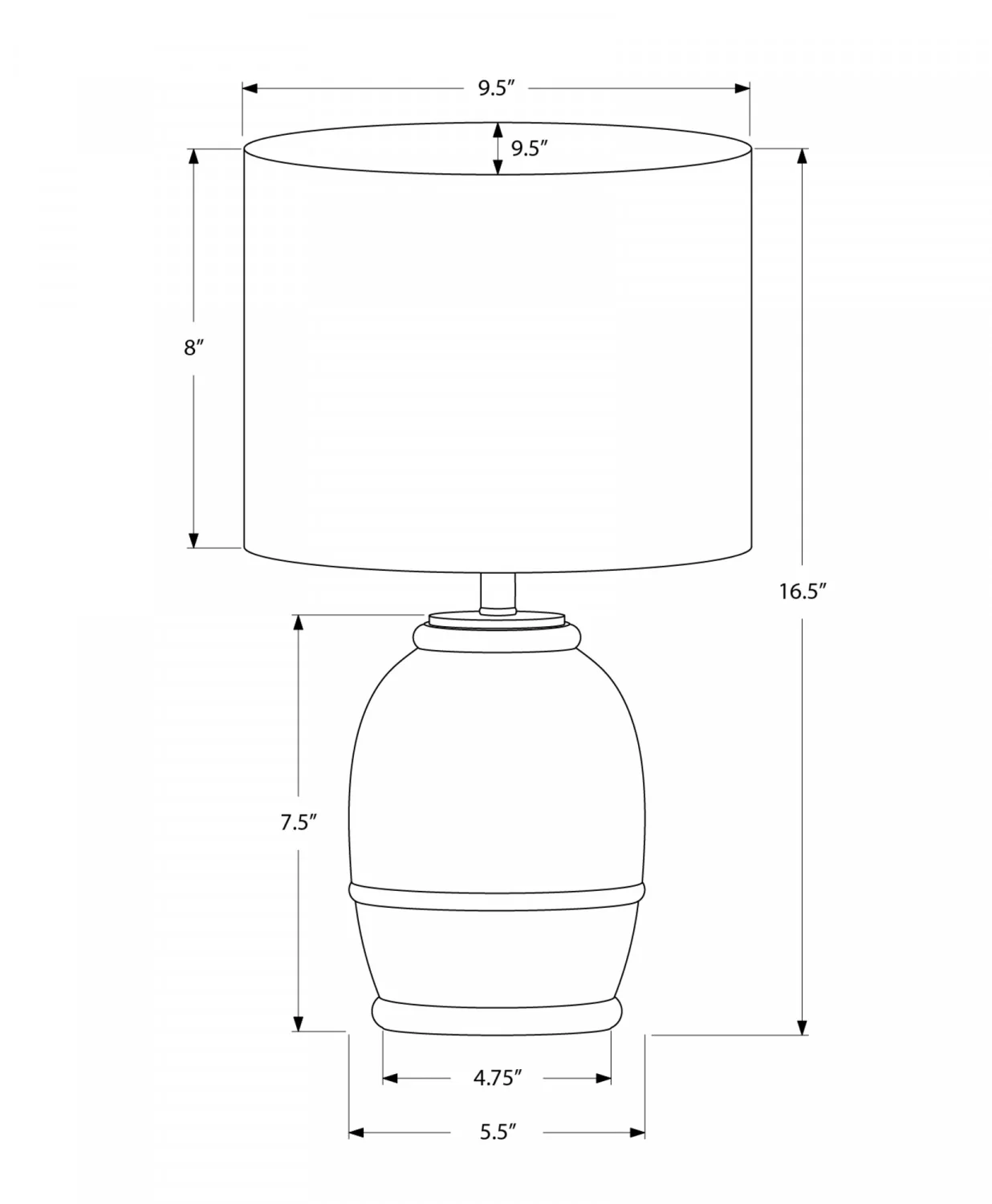 Harbor Table Lamp - Cream - Image 3
