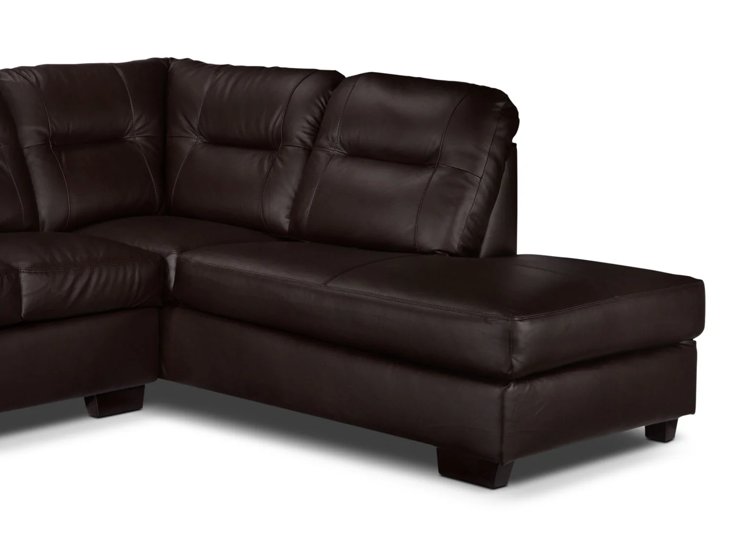 Harper 2-Piece Sectional with Right-Facing Chaise - Dark Chocolate - Image 3