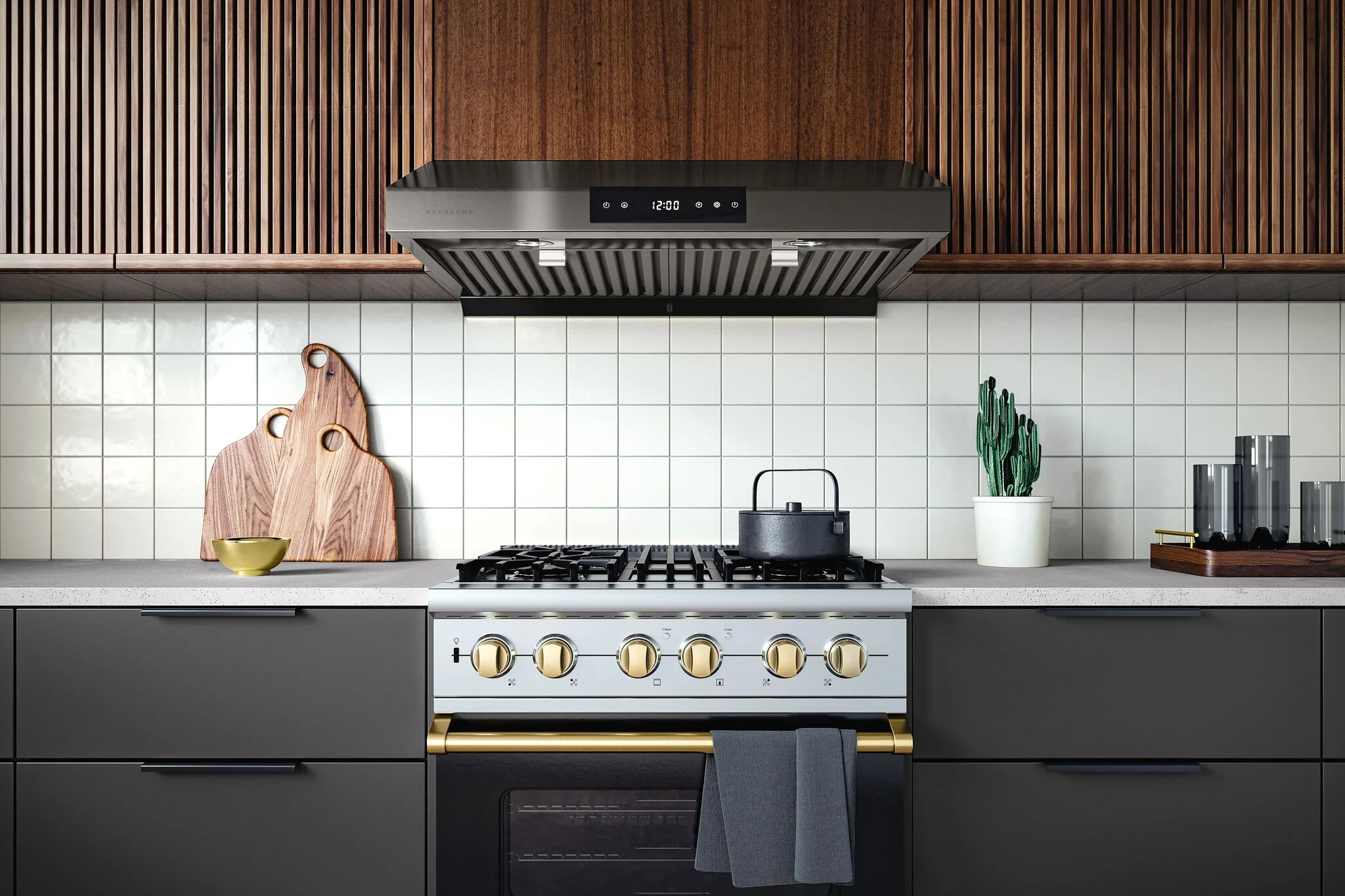 Hauslane Black Stainless Steel 36" 860 CFM Under Cabinet Range Hood - UC-PS18BSS-36 - Image 2