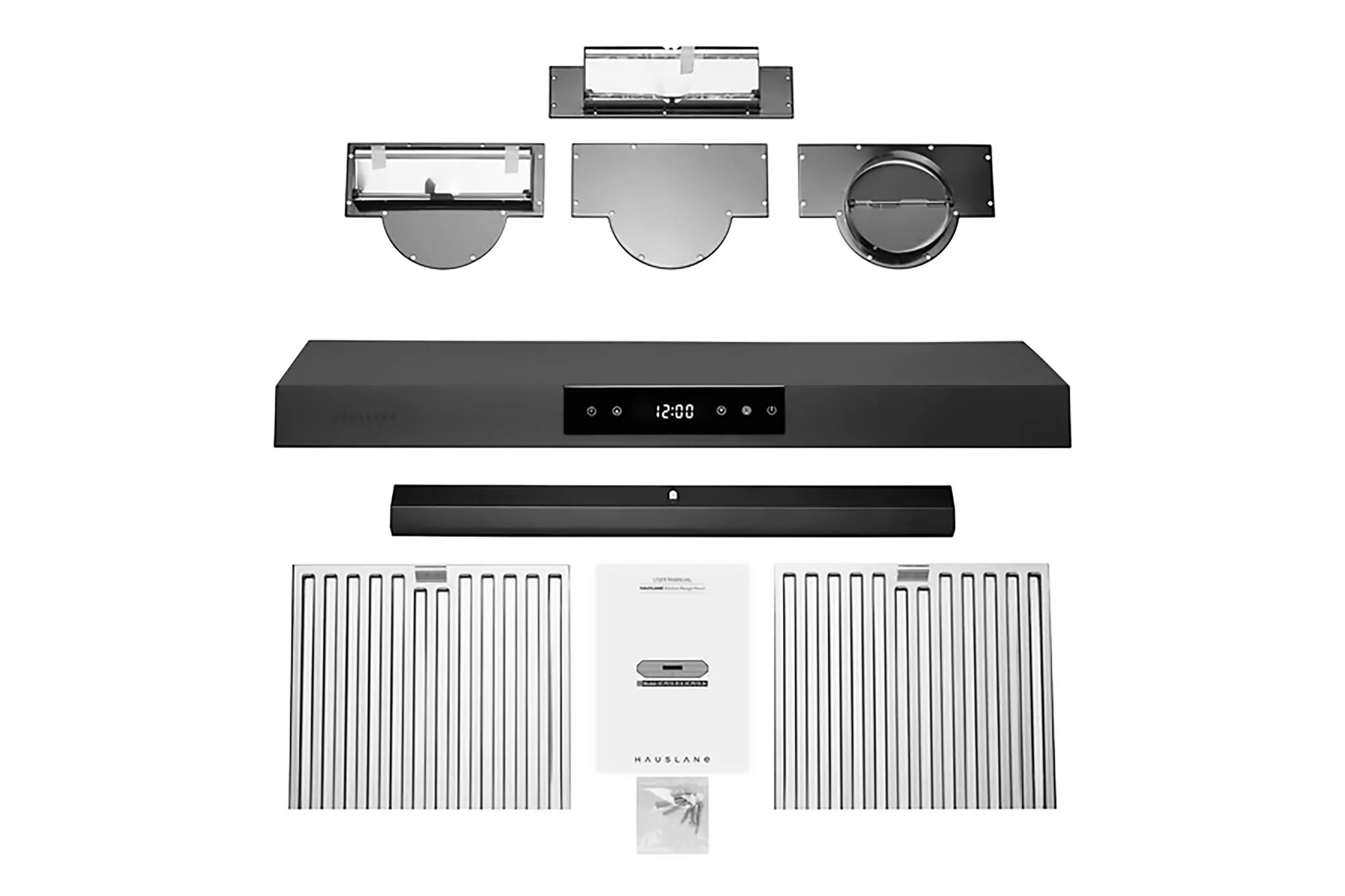 Hauslane Black Stainless Steel 36" 860 CFM Under Cabinet Range Hood - UC-PS18BSS-36 - Image 3
