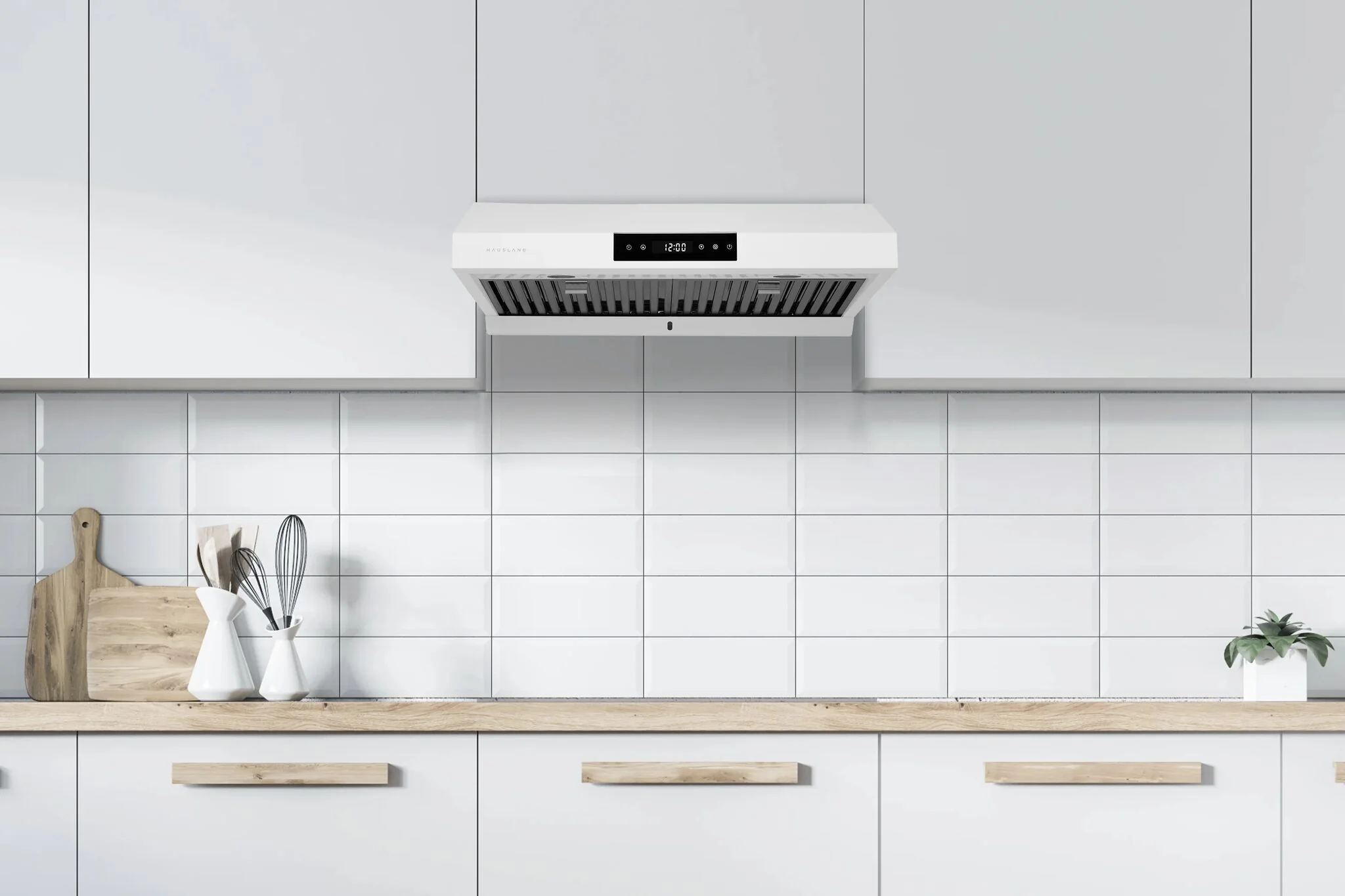 Hauslane Matte White 36" 860 CFM Under Cabinet Range Hood - UC-PS18WHT-36 - Image 2