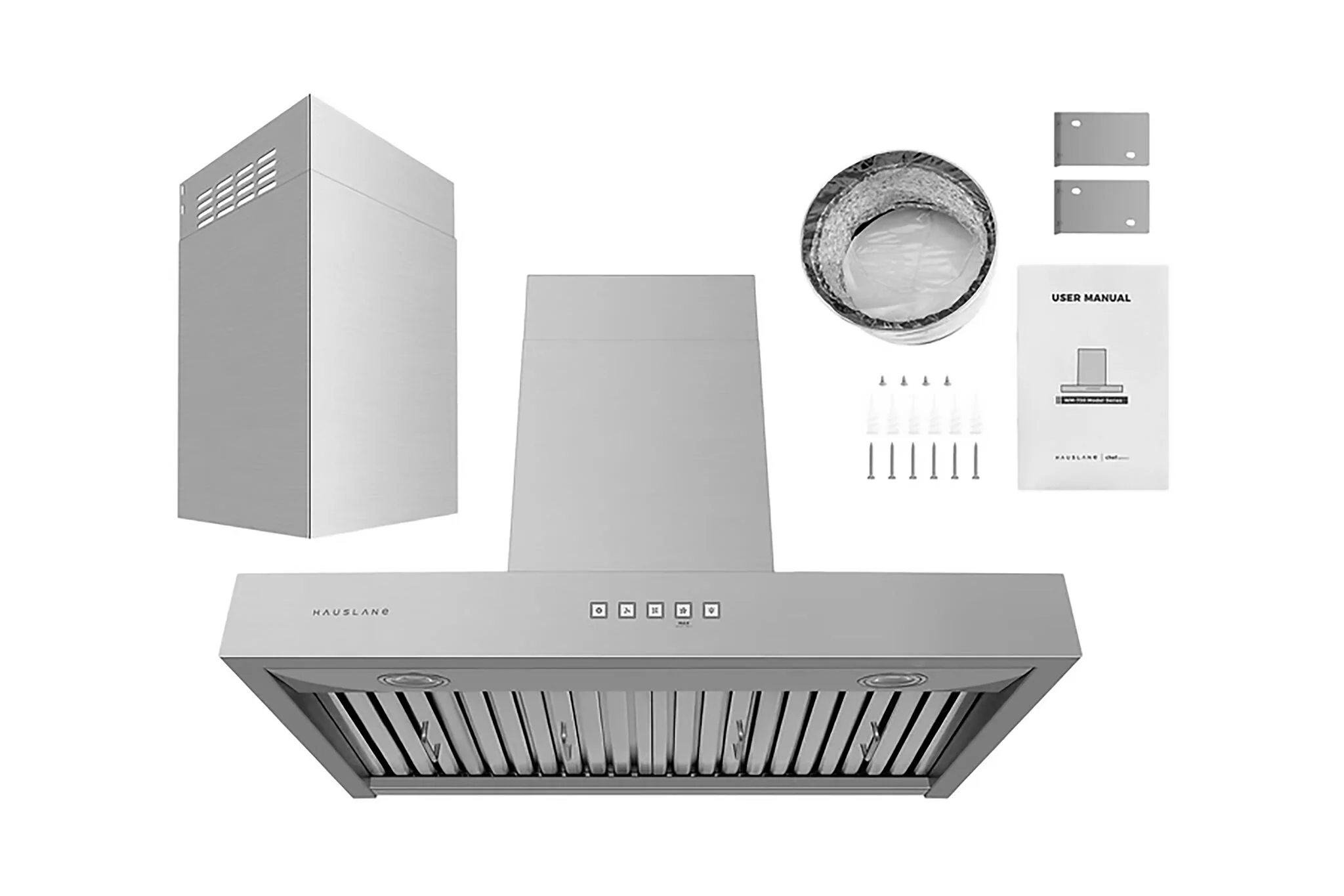 Hauslane Stainless Steel 30" 800 CFM Wall Mount Range Hood - WM-730SS-30 - Image 3