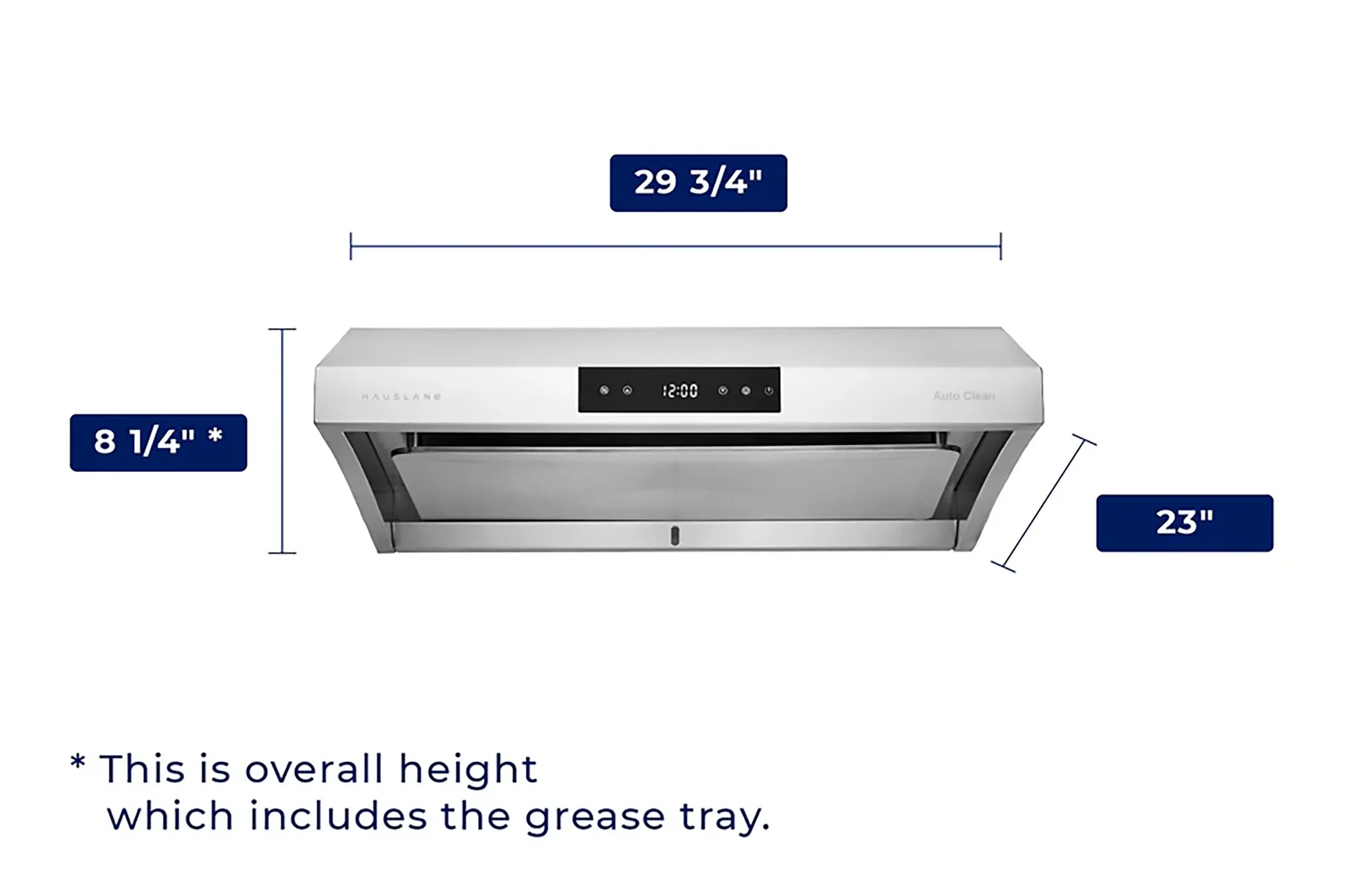 Hauslane Stainless Steel 30" 950 CFM Under Cabinet Range Hood - UC-PS38SS-30 - Image 6