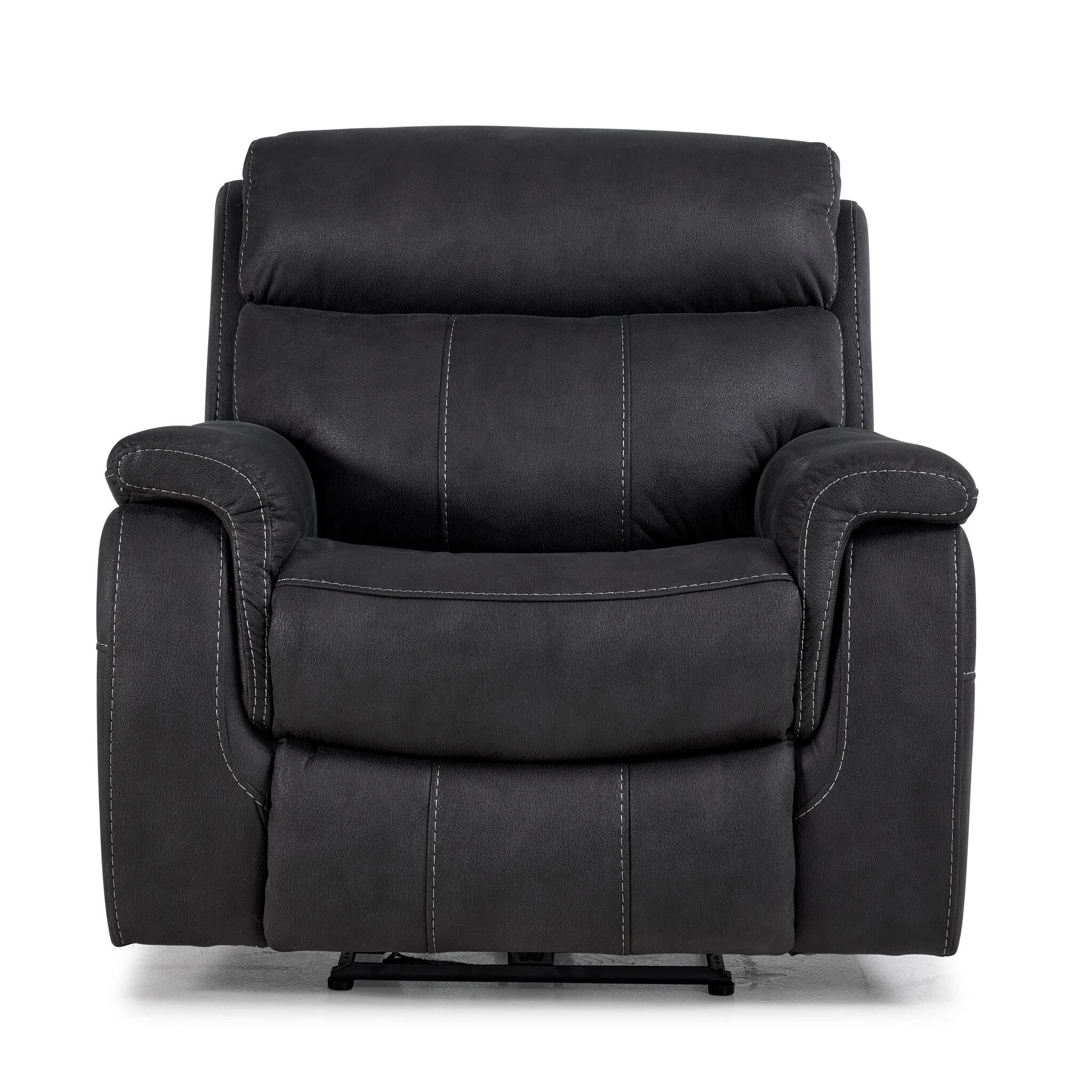 Haven Dual Power Reclining Chair - Grey - Image 4