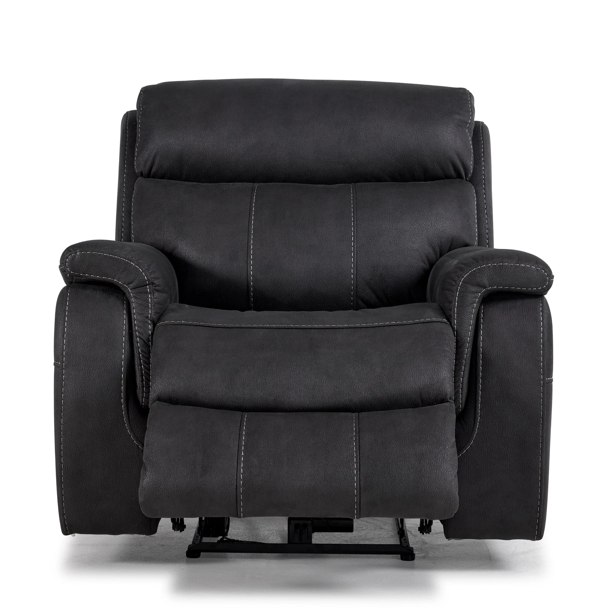 Haven Dual Power Reclining Chair - Grey - Image 6