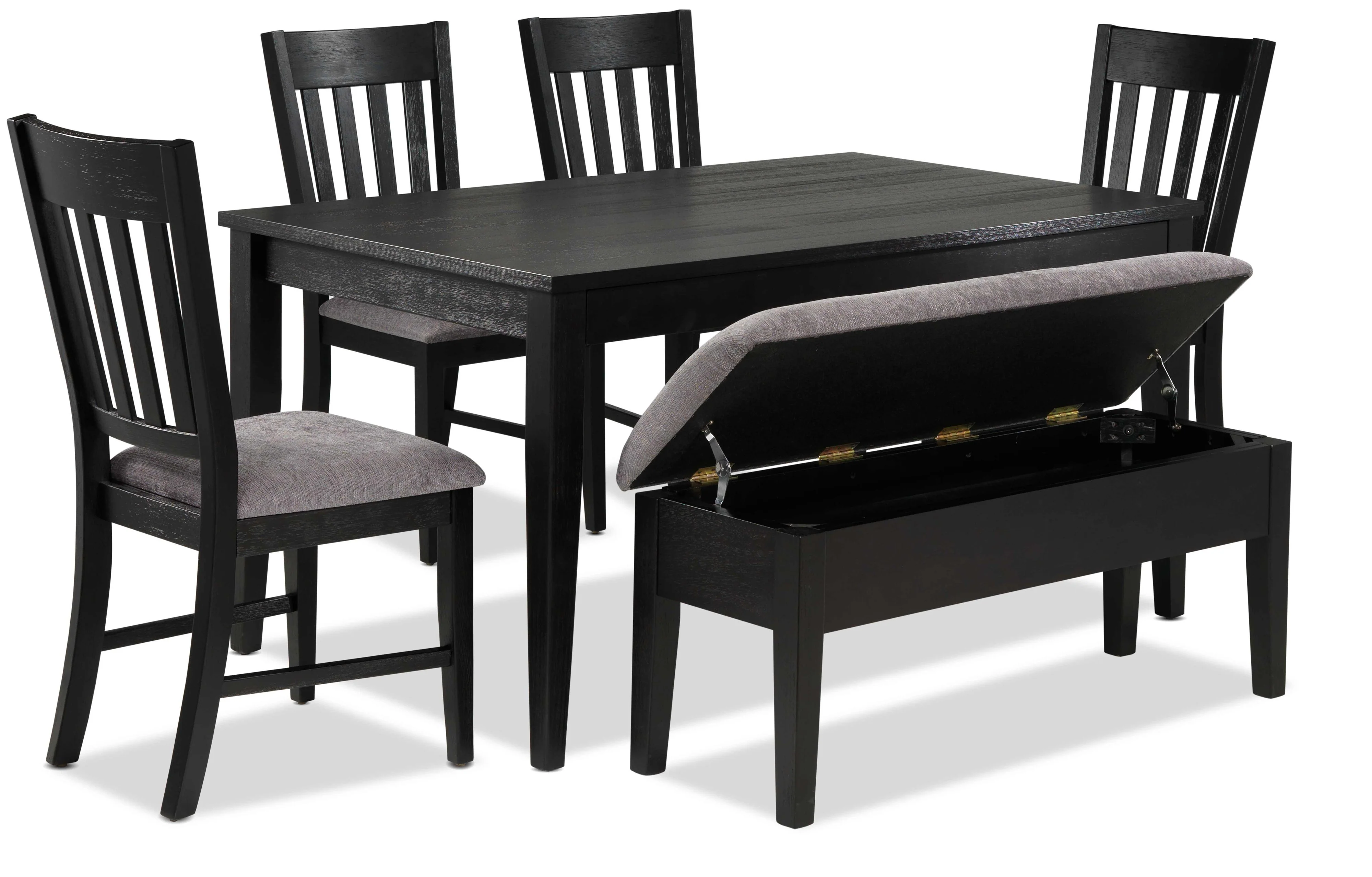 Haxby 6-Piece Dining Set - Weathered Grey - Image 4