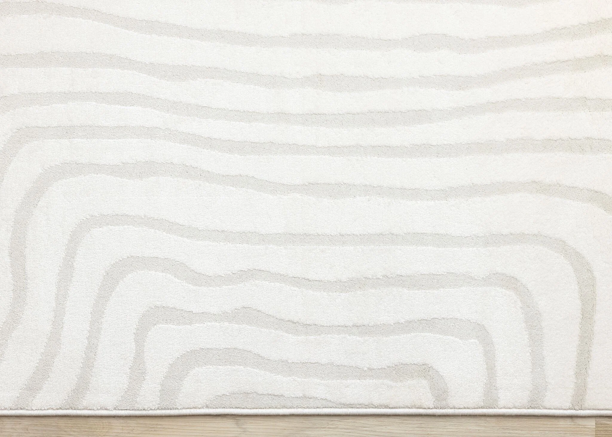 Hayden 6'7" x 9'6" Swirling Lines Area Rug - Grey - Image 4
