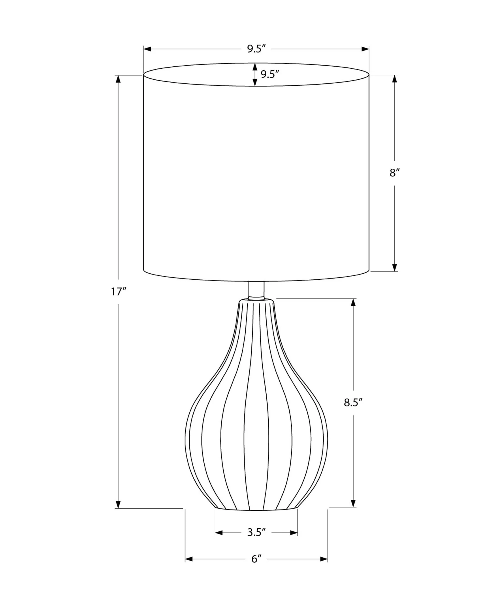 Haze Table Lamp - Grey - Image 3