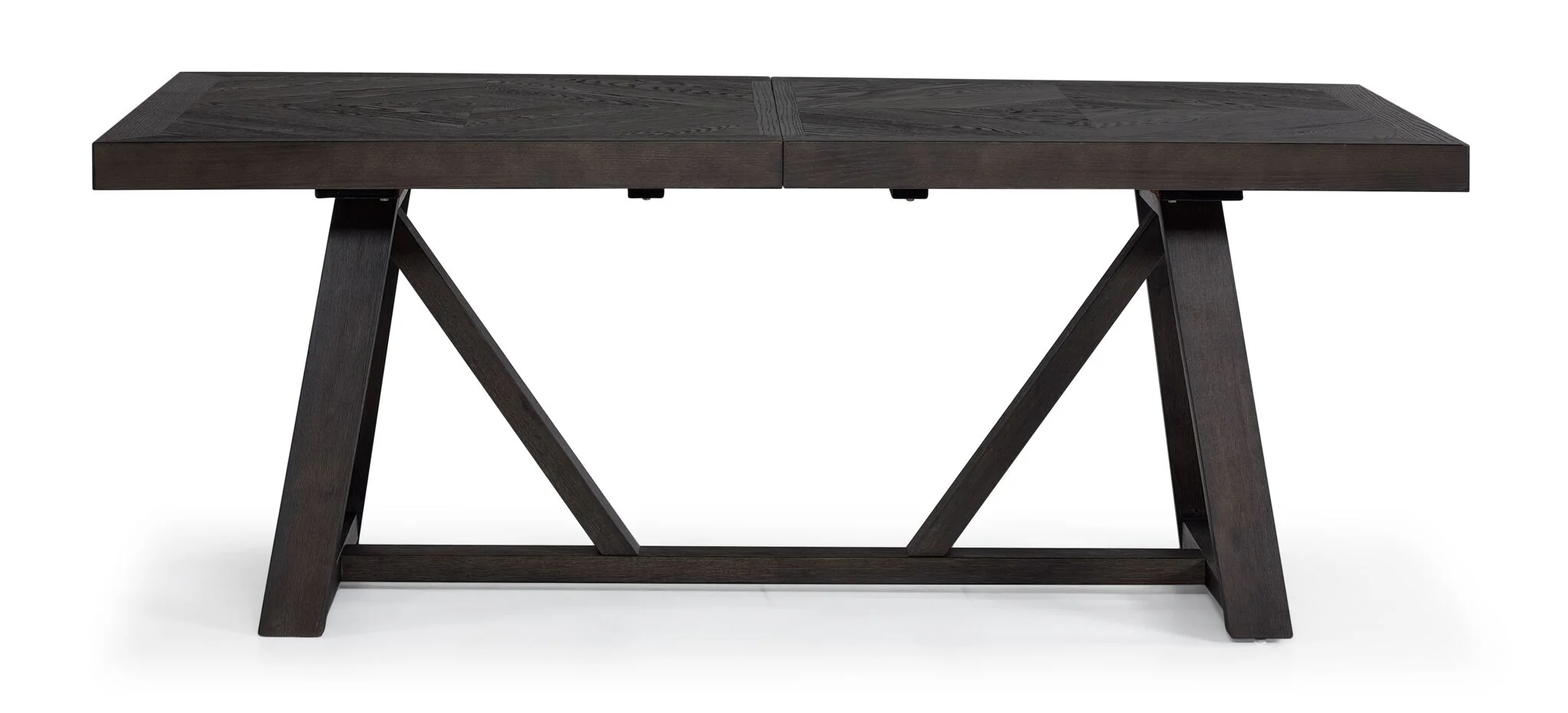 Hearst Extendable Trestle Dining Table - Dark Oak - Image 4