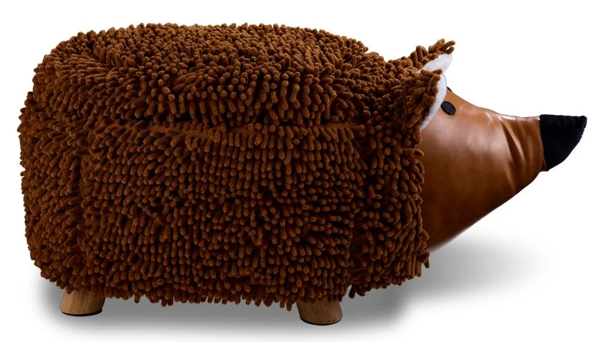 Hedgehog Storage Ottoman - Brown - Image 2