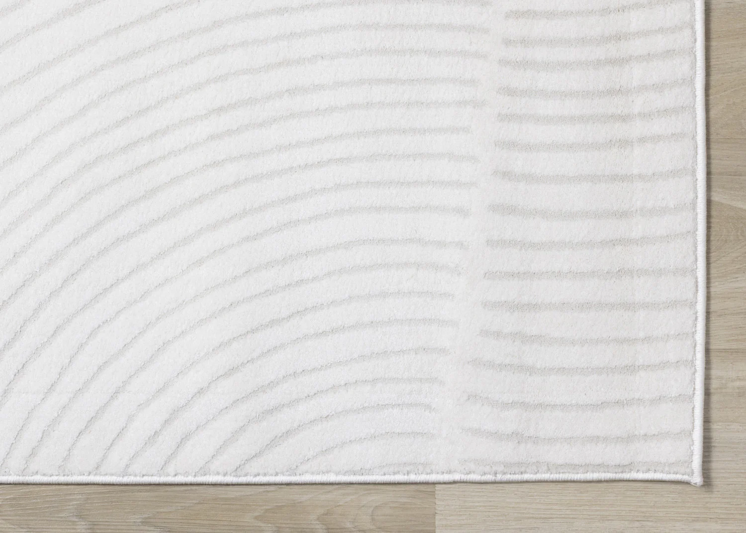 Hillary Modern Swirls Area Rug - 5' X 8' - Cream - Image 6