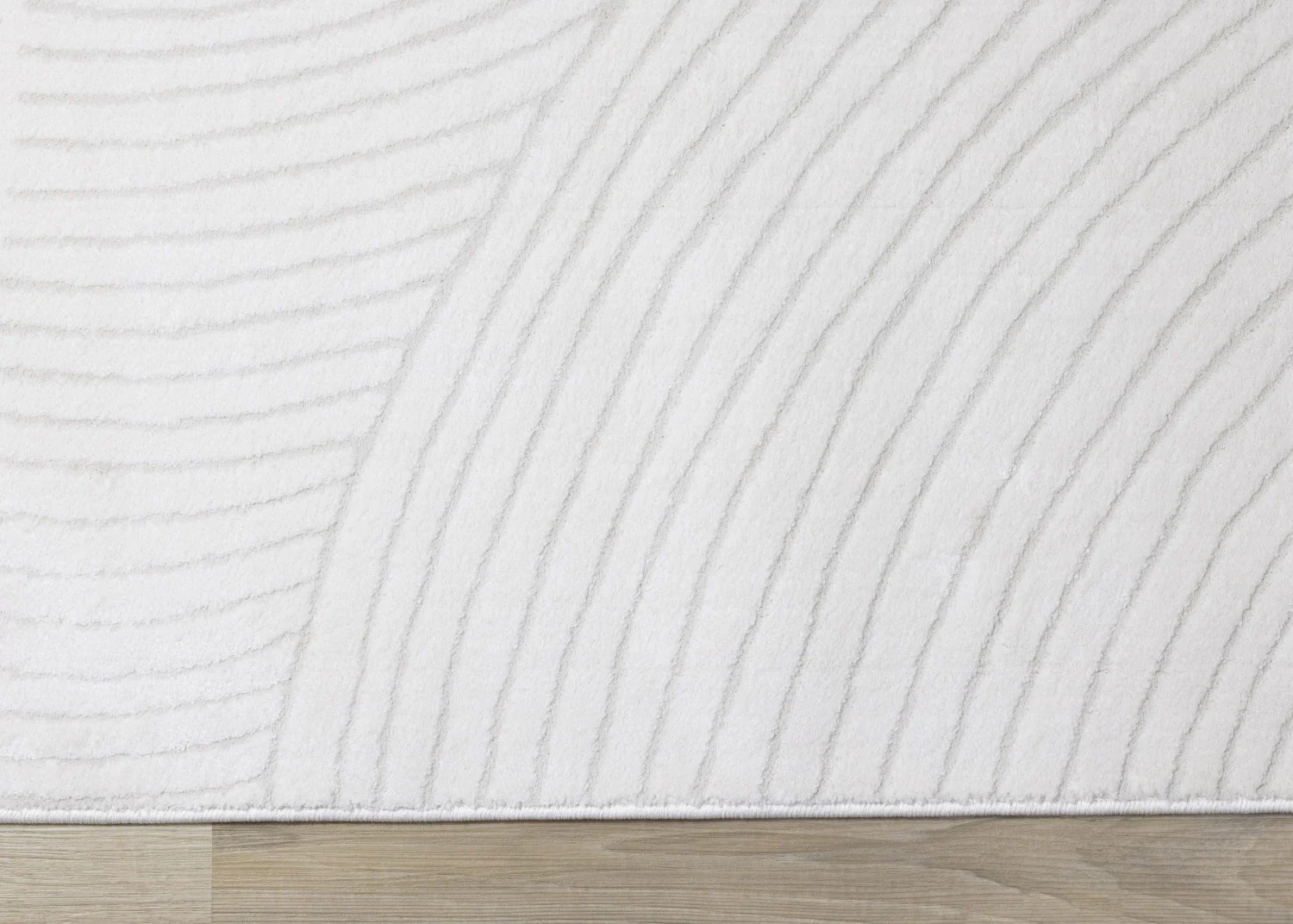 Hillary Modern Swirls Area Rug - 5' X 8' - Cream - Image 9