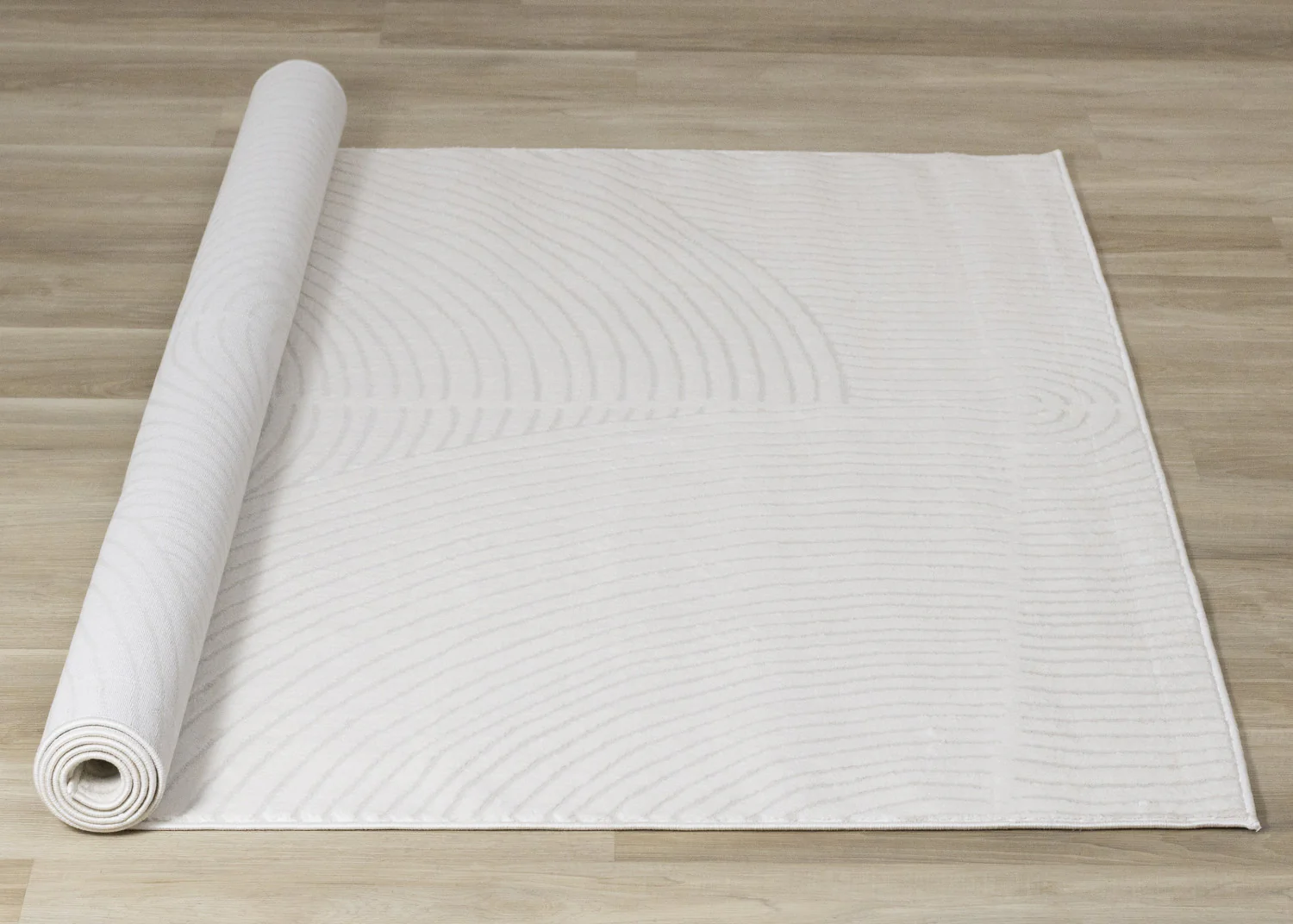 Hillary Modern Swirls Area Rug - 8' X 11' - Cream - Image 8