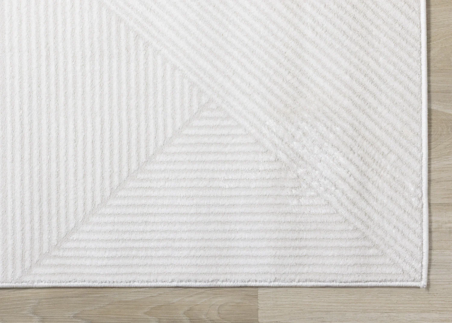 Hillary Neutral Diamonds Area Rug - 5' X 8' - Cream - Image 6