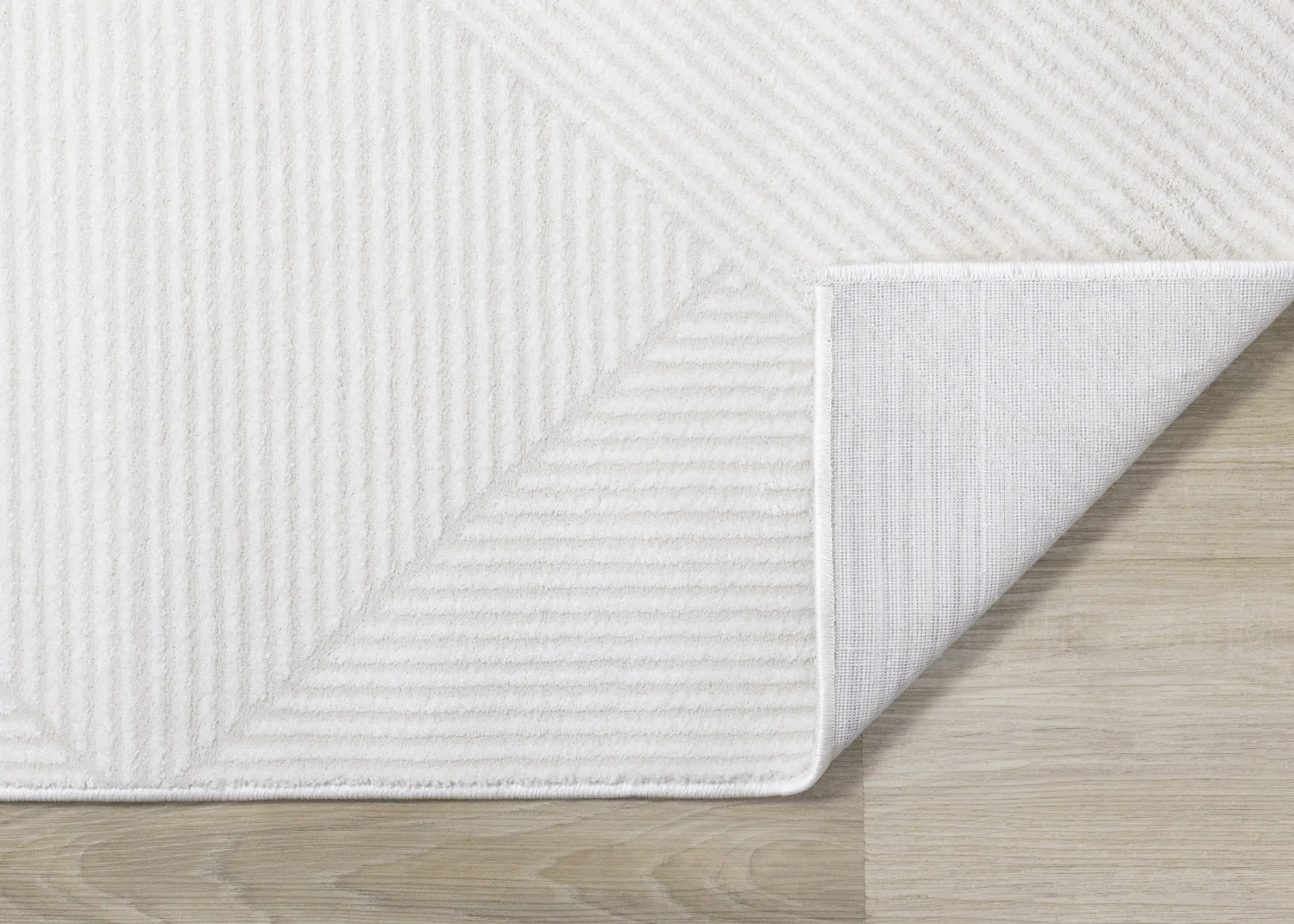 Hillary Neutral Diamonds Area Rug - 7' X 10' - Cream - Image 7