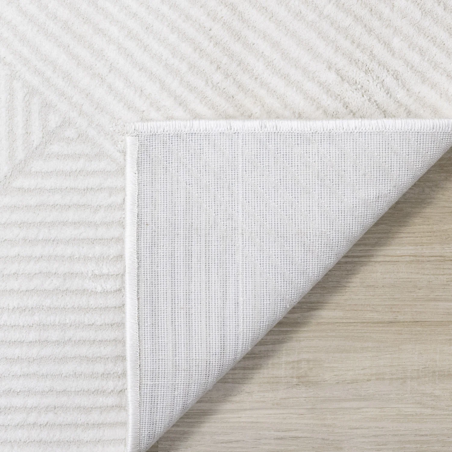 Hillary Neutral Diamonds Area Rug - 8' X 11' - Cream - Image 11