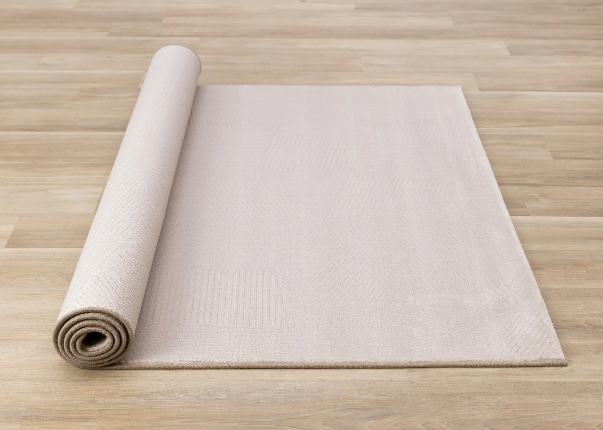 Himalaya 7'10" x 10'10" Striped Geometic Shape Area Rug - Taupe - Image 9