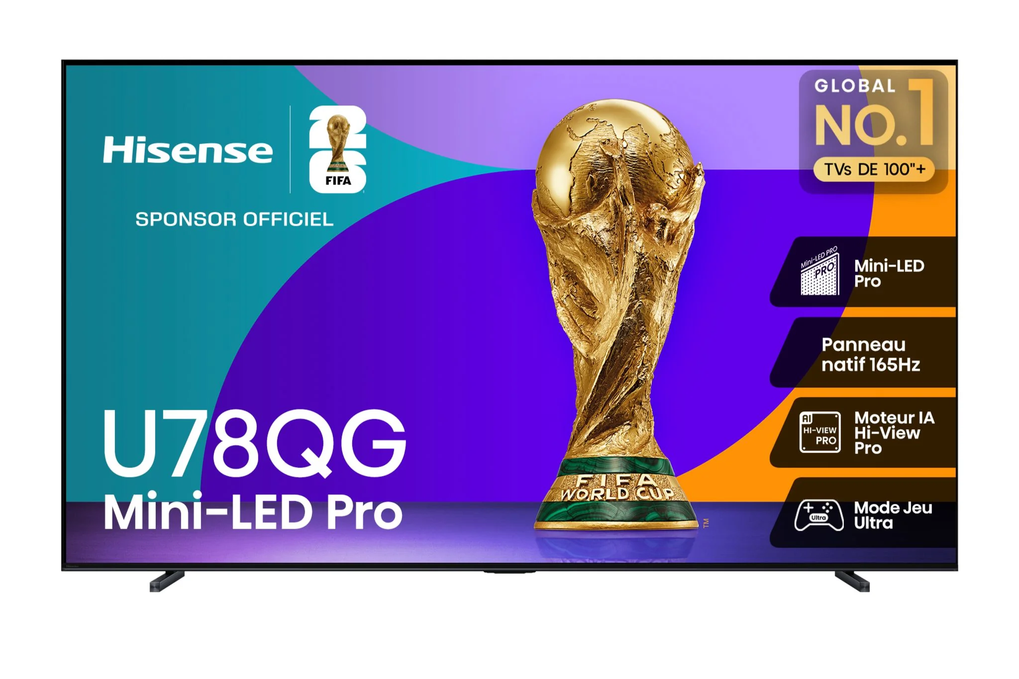 Hisense 100" 4K Smart Mini-LED Pro QLED 165Hz TV - 100U78QG - Image 3