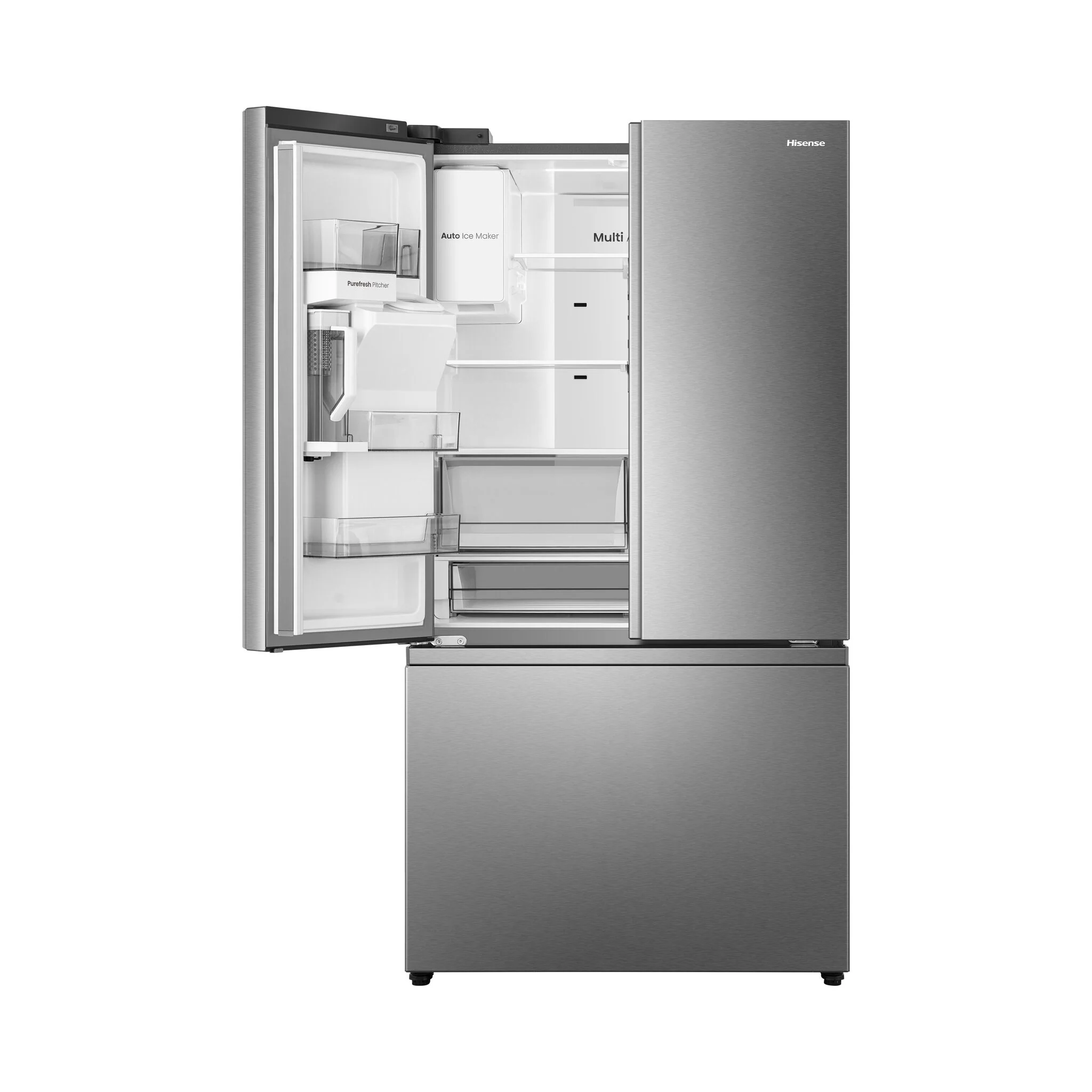 Hisense 36" 30 cu. ft. Stainless Steel French Door Refrigerator - HRF300P7DSE - Image 3