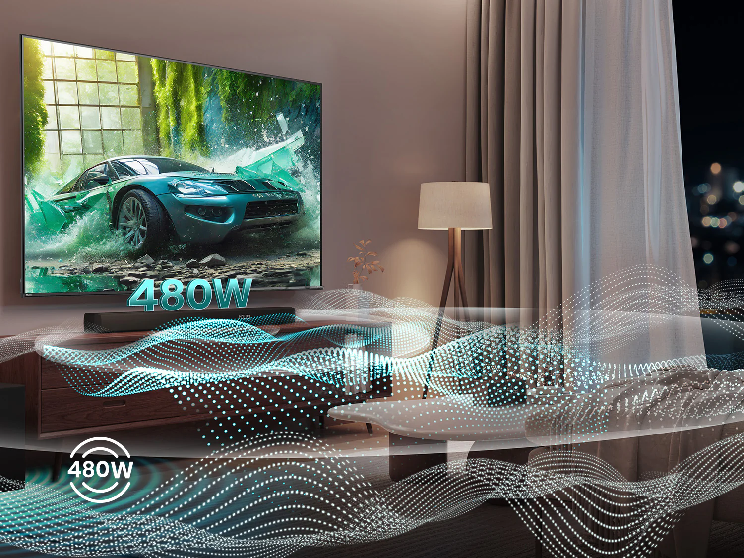 Hisense 480W 3.1 ch Soundbar with Wireless Subwoofer - HS3100 - Image 14