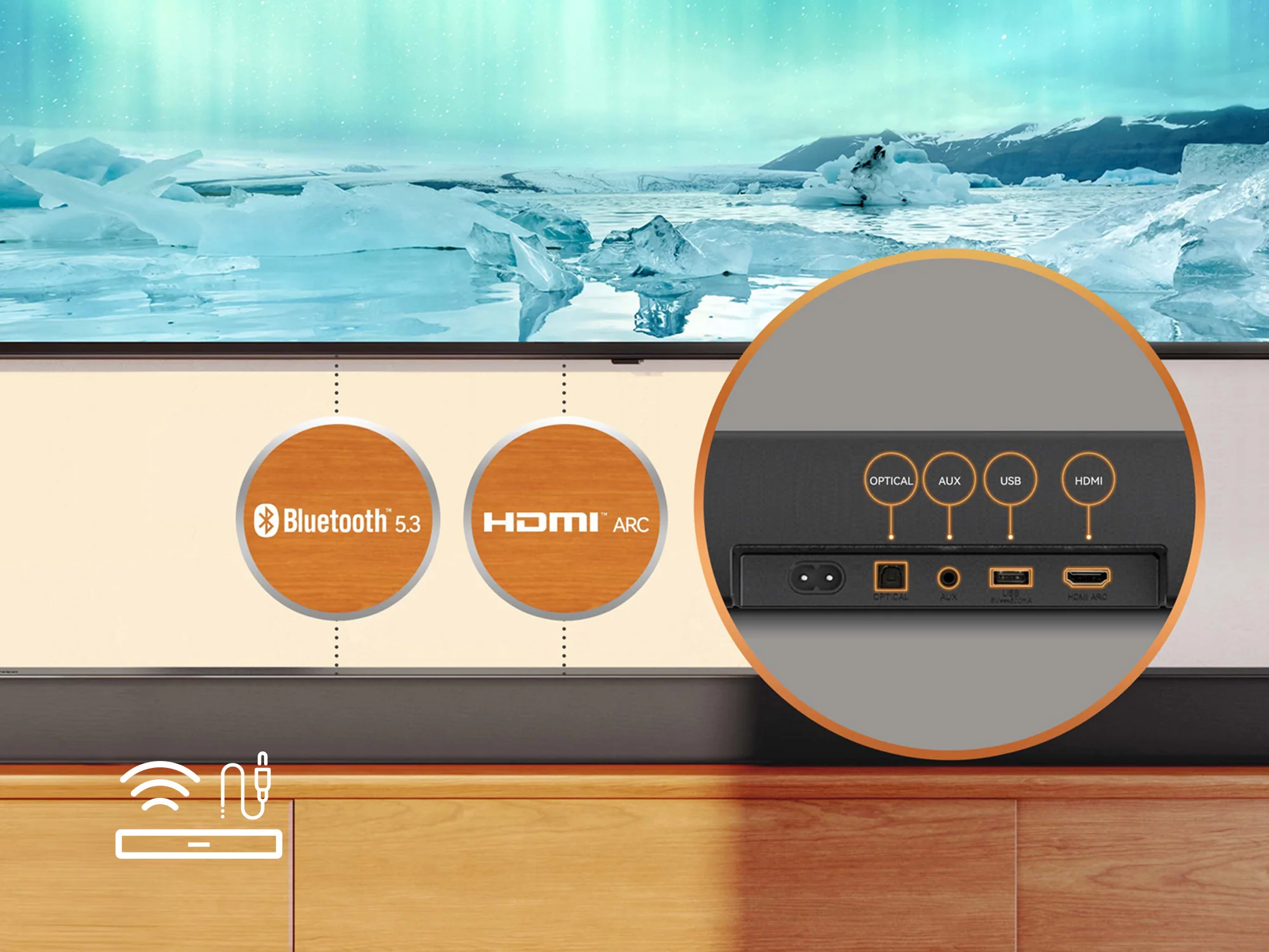 Hisense 480W 3.1 ch Soundbar with Wireless Subwoofer - HS3100 - Image 17