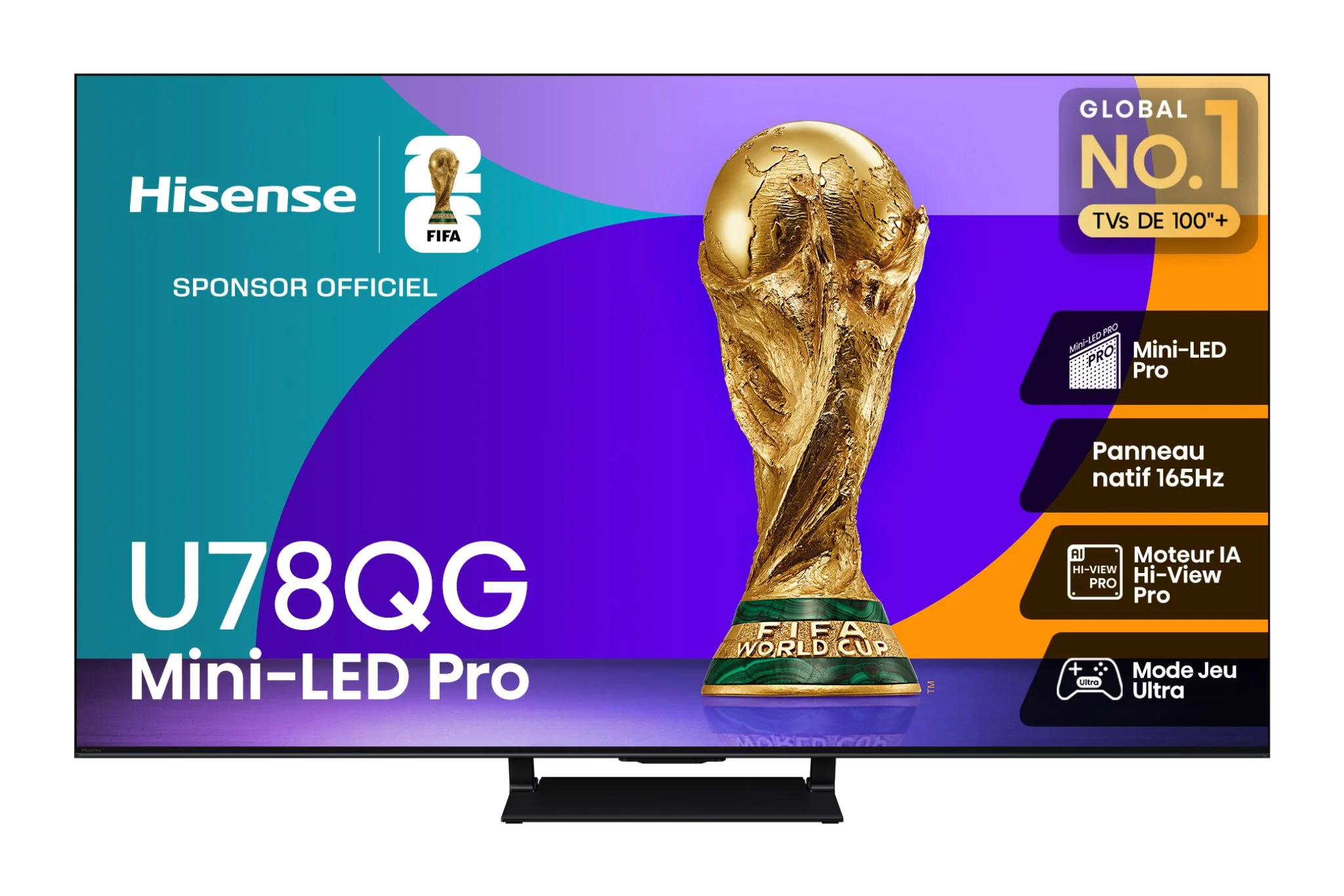 Hisense 55" 4K Smart Mini-LED Pro QLED 165Hz TV - 55U78QG - Image 3