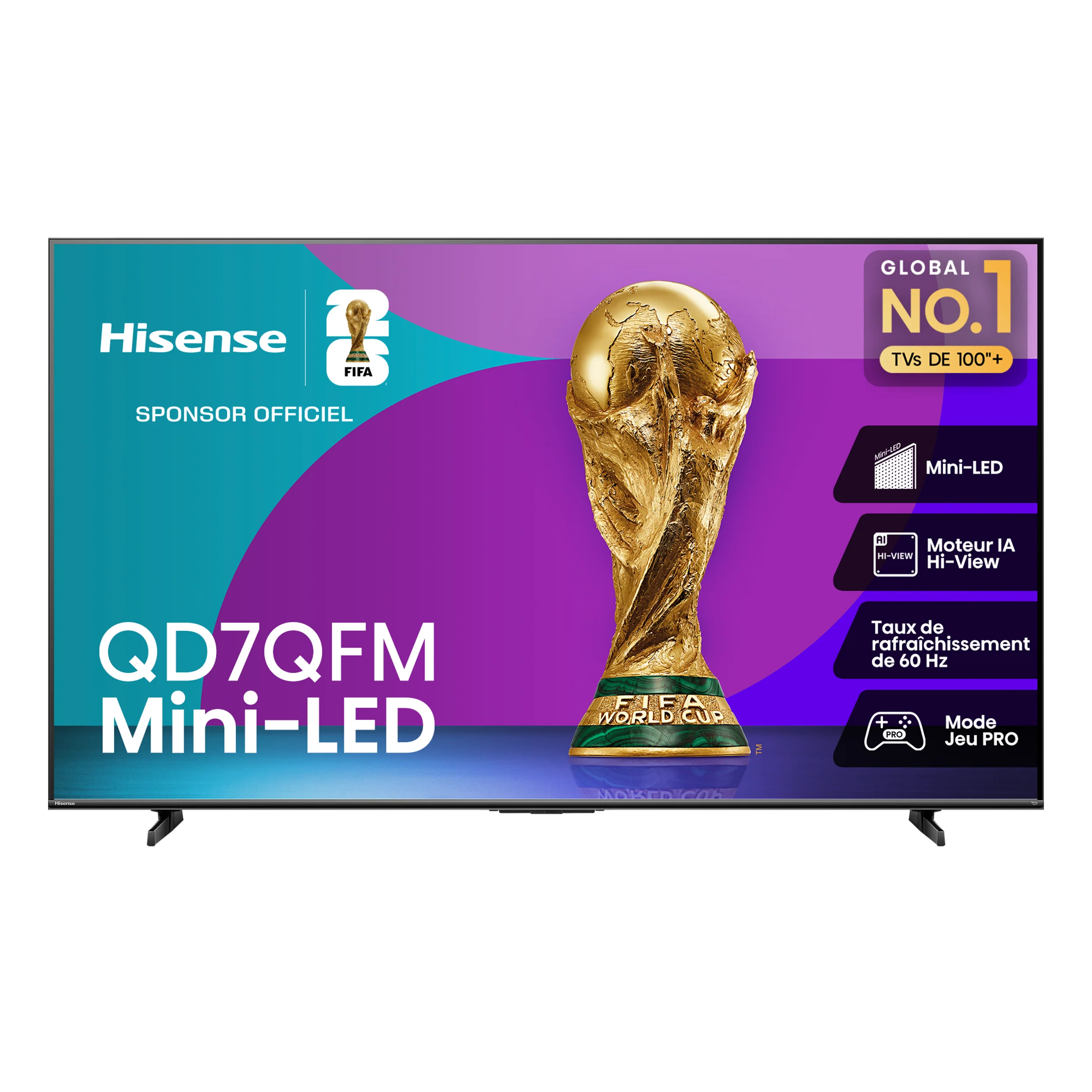 Hisense 65" 4K Smart QLED MiniLED TV - 65QD7QFM - Image 3
