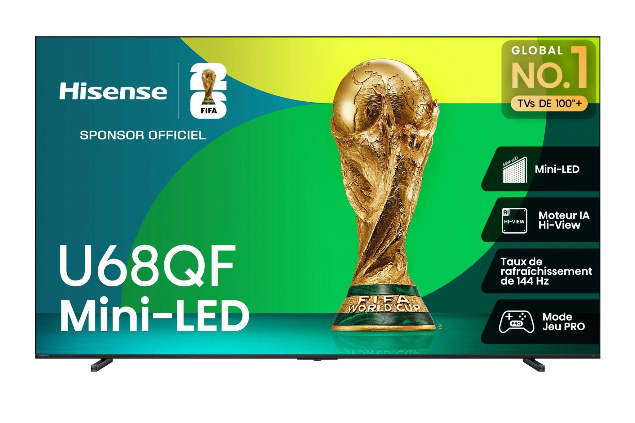 Hisense 55" 4K Smart Mini-LED QLED TV - 55U68QF - Image 3