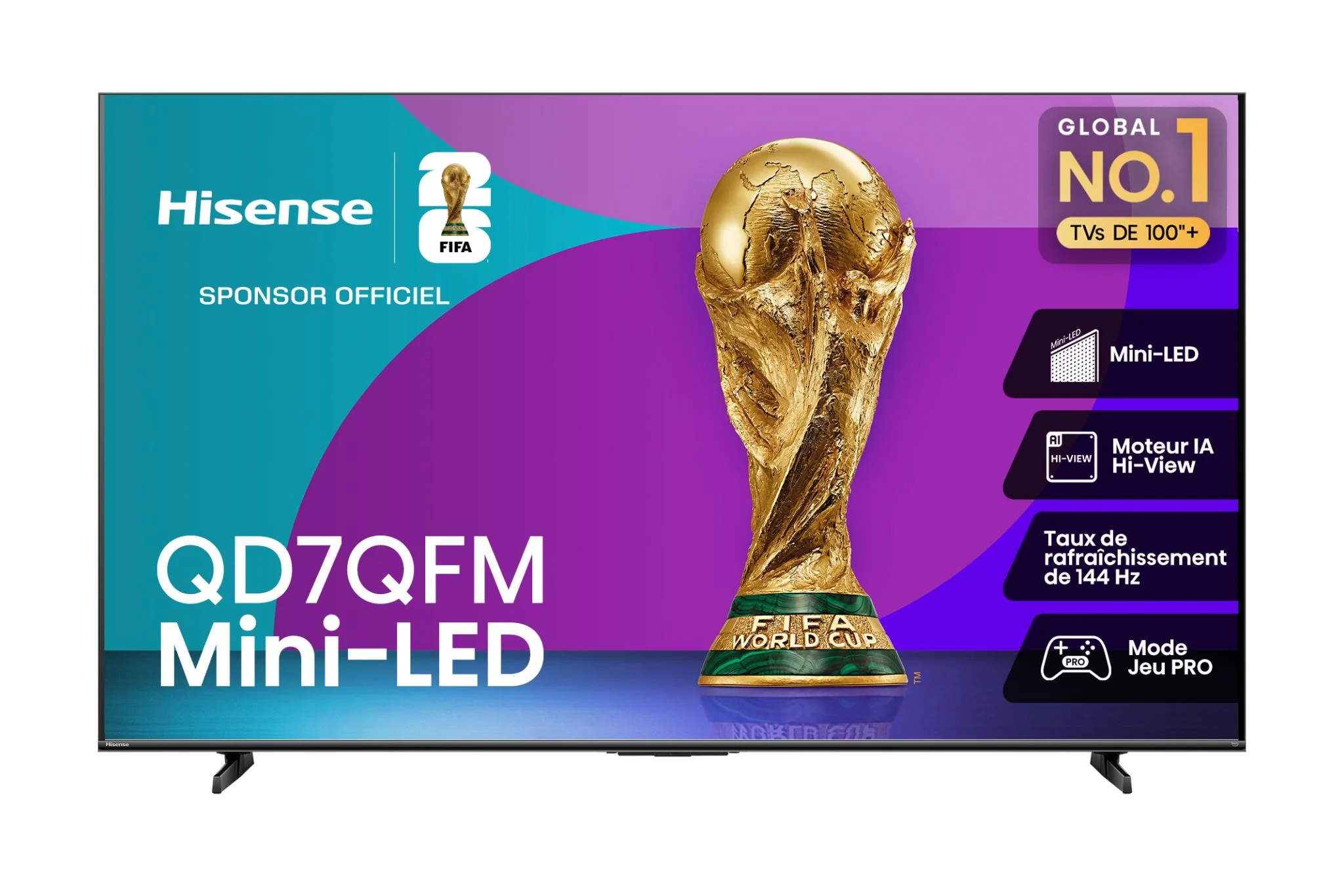 Hisense 75" 4K Smart QLED MiniLED TV - 75QD7QFM - Image 3