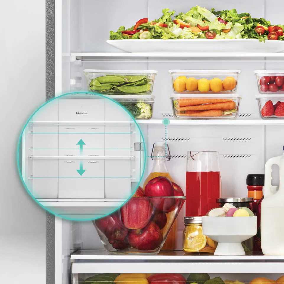 Hisense 31" 17 Cu. Ft. Fingerprint Resistant Titanium Counter-Depth Bottom-Freezer Refrigerator - RB17A2CSE - Image 13