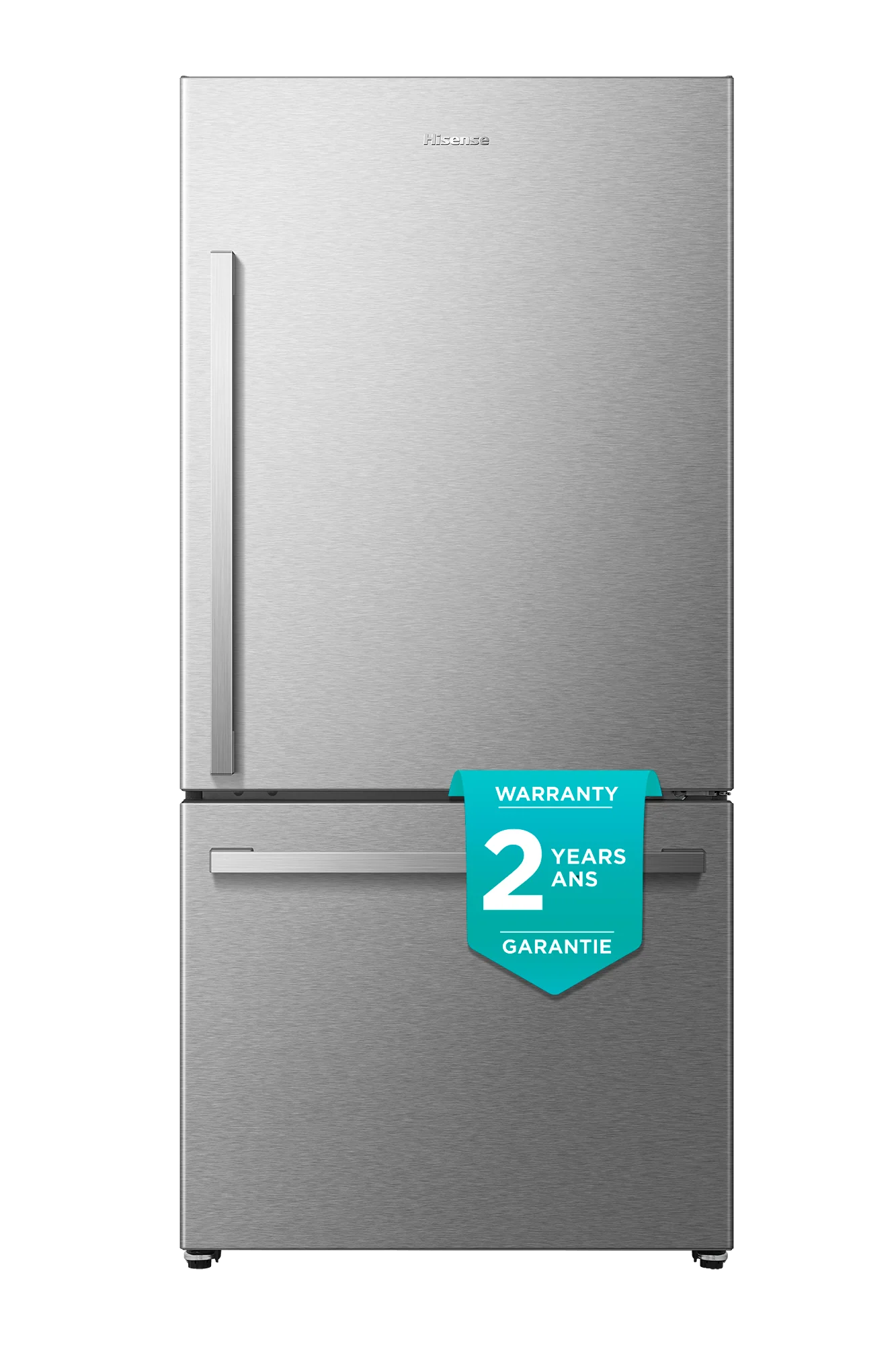 Hisense 31.5" 22.3 Cu. Ft. Stainless Steel Bottom-Freezer Refrigerator - RB22A2FSE - Image 3