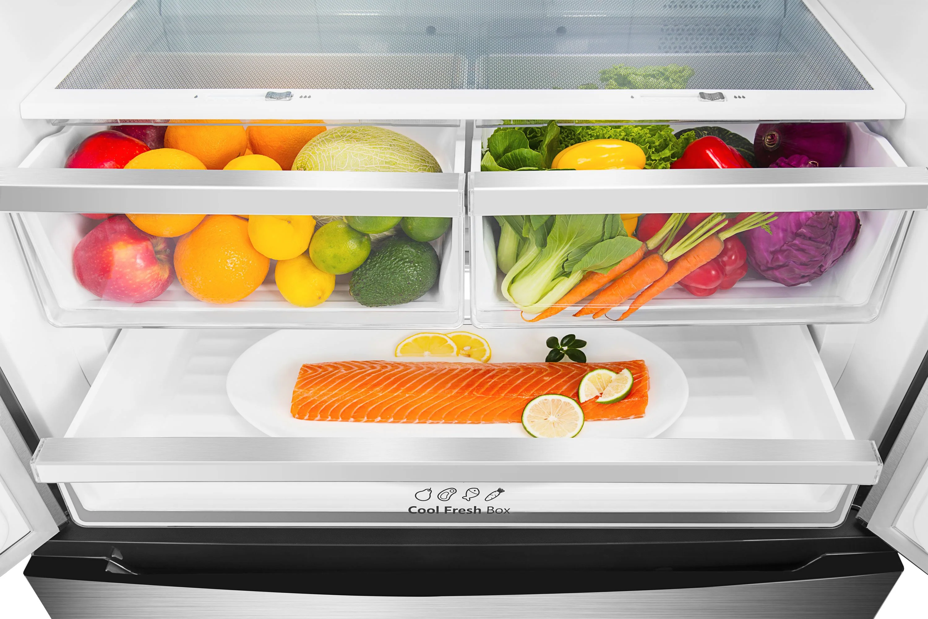 Hisense Stainless Steel Counter-Depth French-Door Refrigerator (21.1 Cu. Ft.) - RF208N6ASE - Image 3