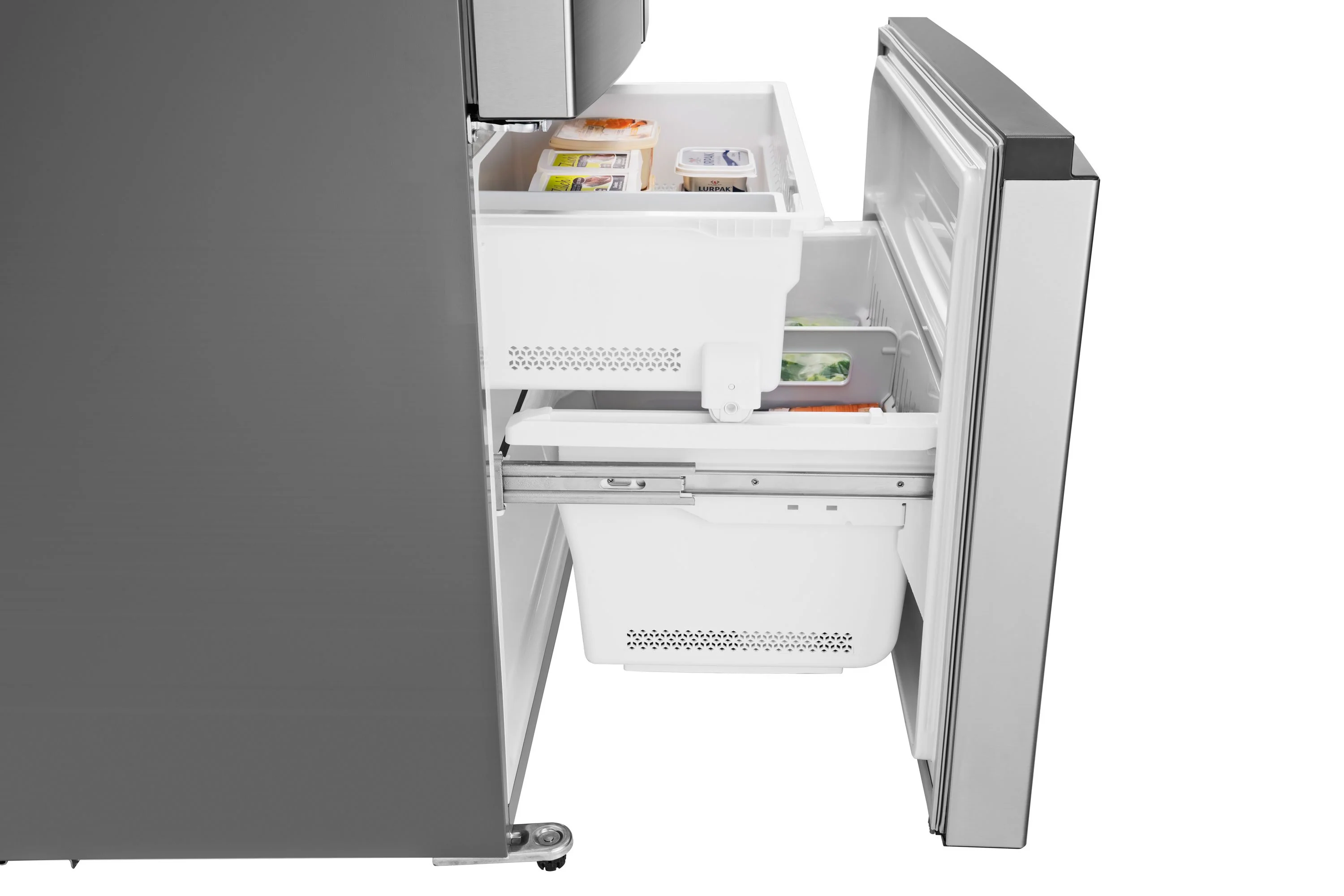 Hisense Stainless Steel Counter-Depth French-Door Refrigerator (21.1 Cu. Ft.) - RF208N6ASE - Image 8