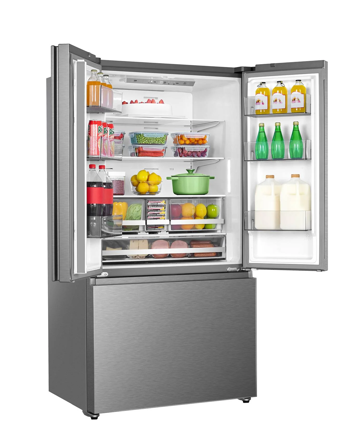 Hisense 36" 22.5 Cu. Ft. Stainless Steel Counter-Depth French Door Refrigerator - RF225A3CSE - Image 6
