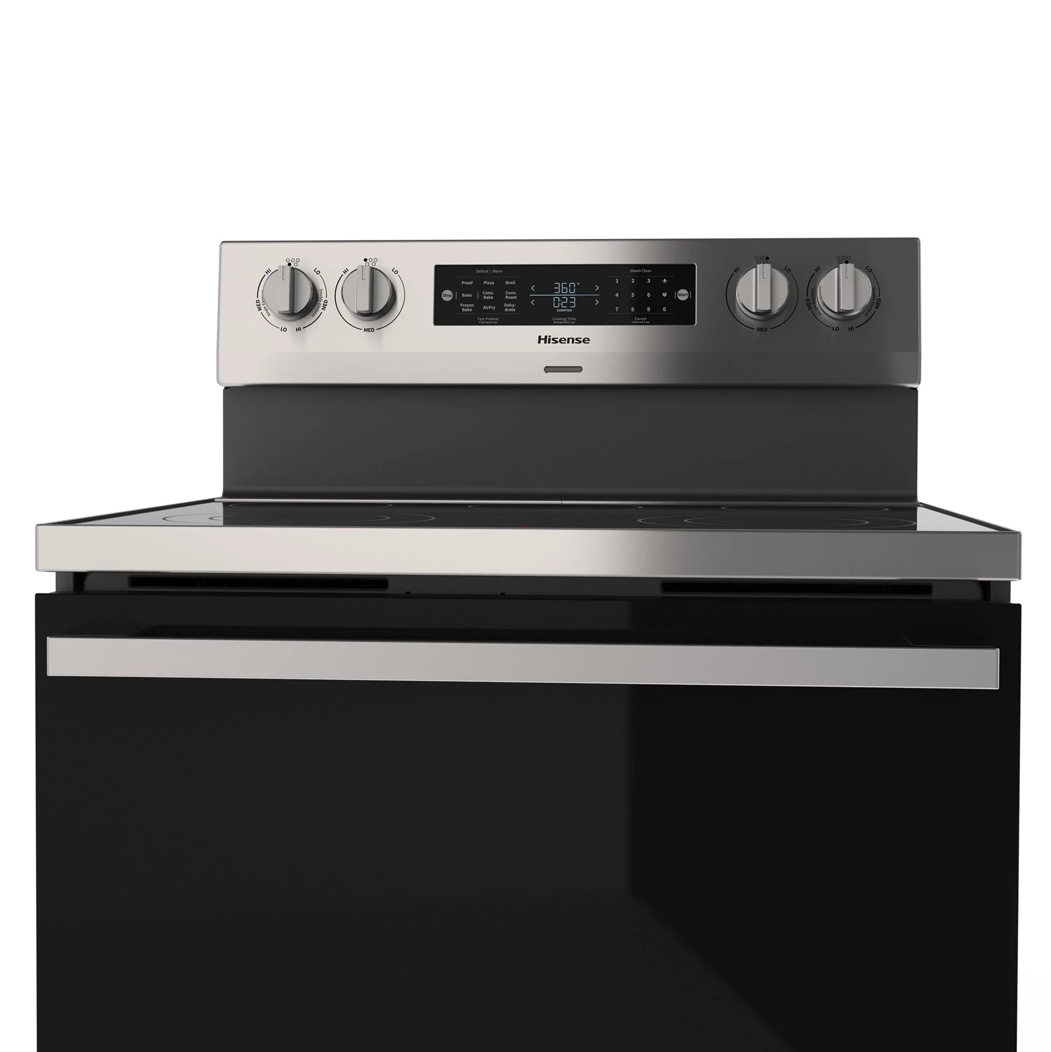 Hisense Stainless Steel Freestanding Electric True Convection Range with Air Fry (5.8 cu.ft) - HBE3502CAS - Image 3