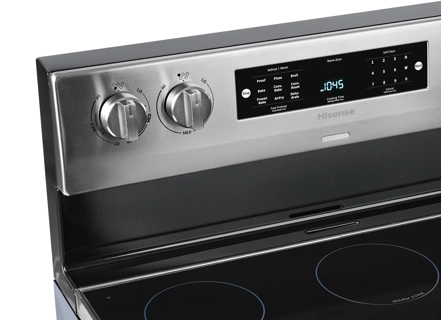 Hisense Stainless Steel Range True Convection with 11 Baking Programs Including Air Fry (5.8 Cu. Ft) - HBE3501CPS - Image 6