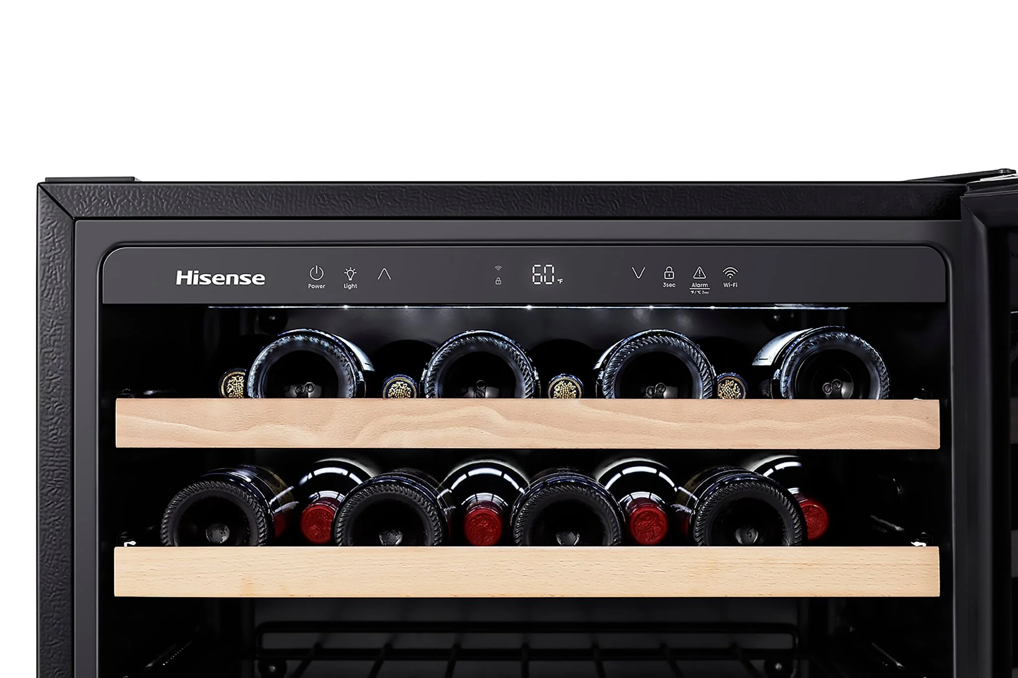 Hisense Stainless Steel Smart 54-Bottle Single Zone Wine Cooler (5.4 cu.ft) - HWS054N6SS - Image 5