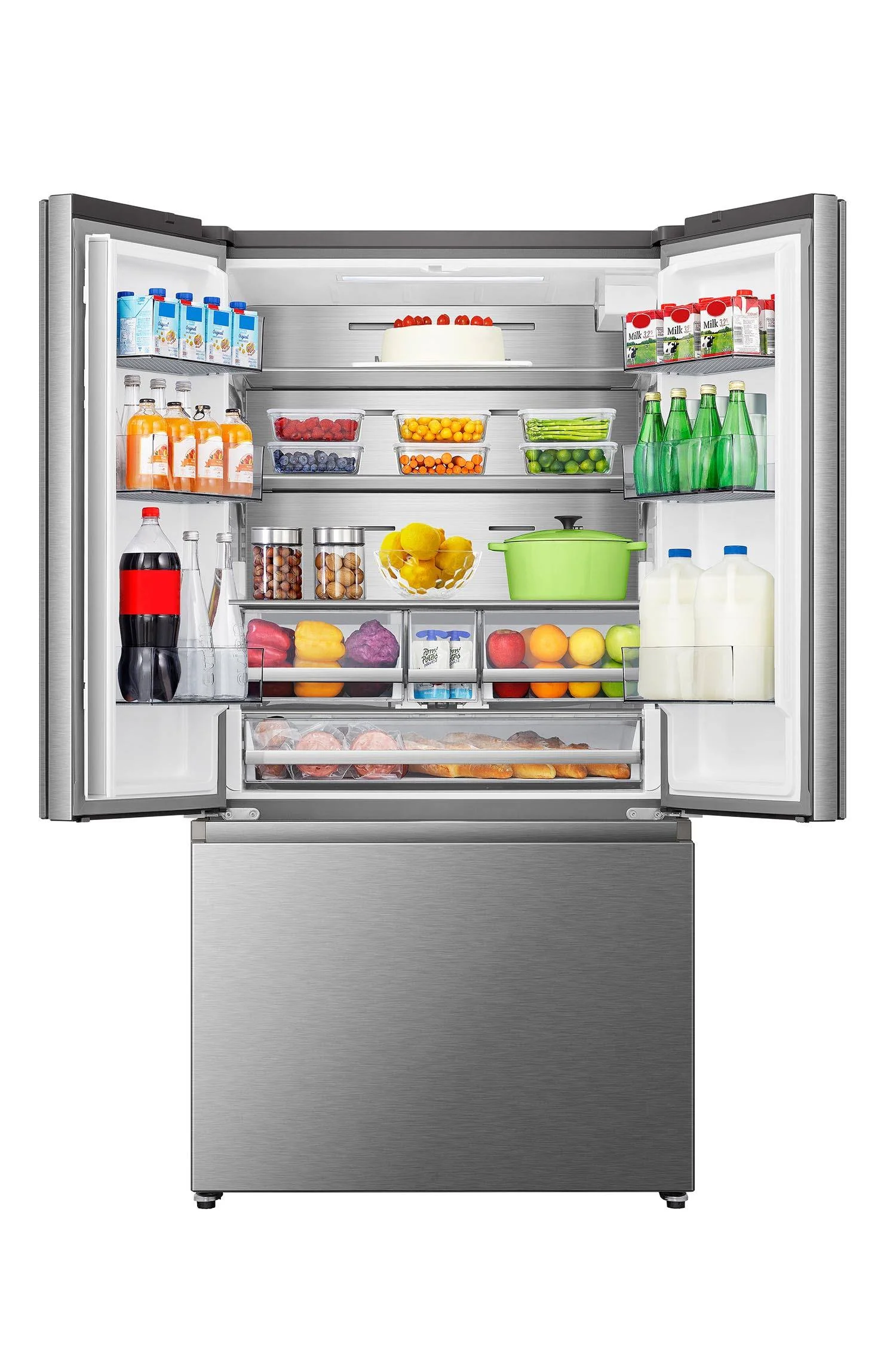 Hisense 36" 22.4 Cu. Ft. Stainless Steel Smart Counter-Depth French Door Refrigerator - RF225C3CSEI - Image 8