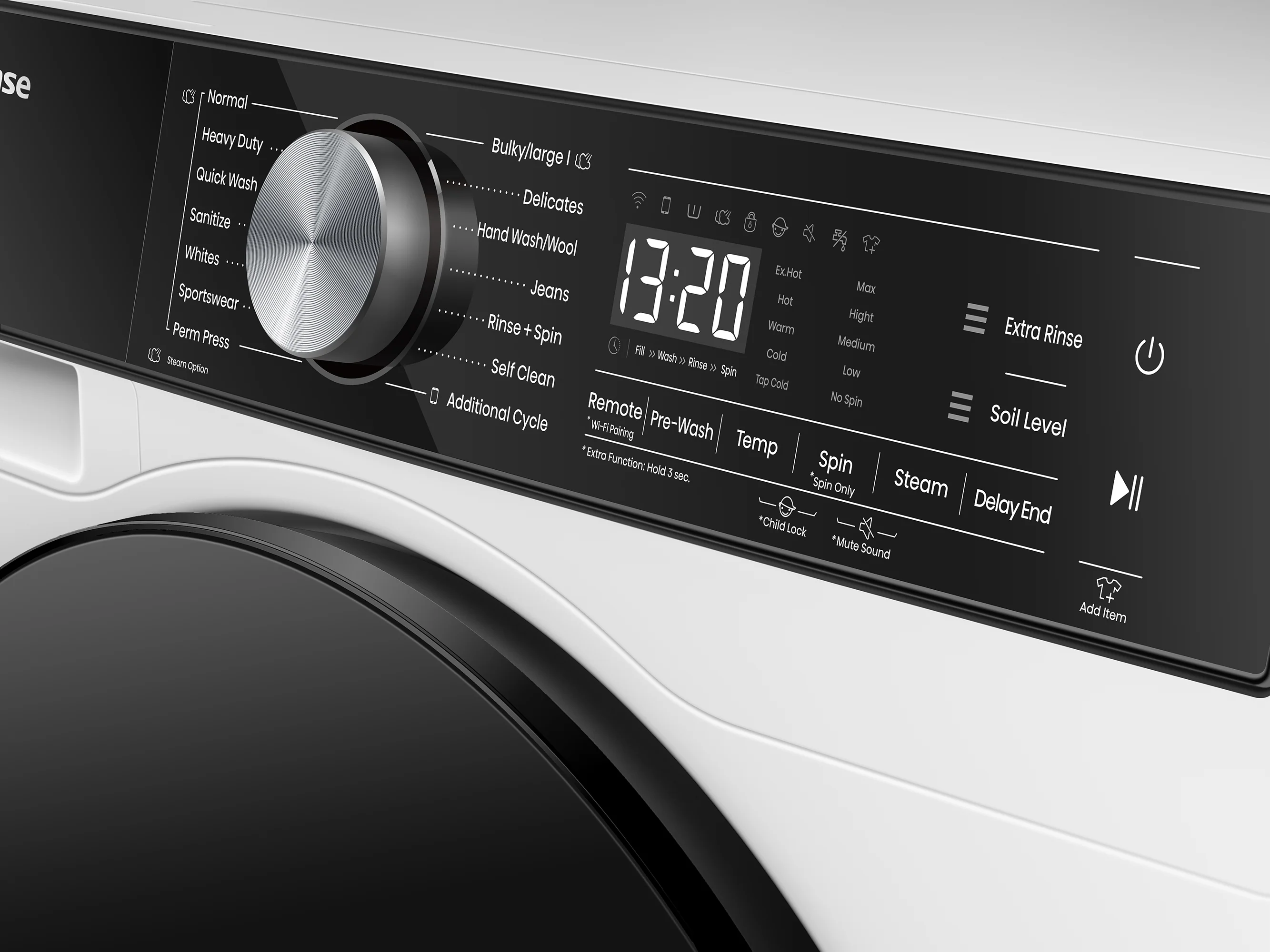 Hisense White Front Load Washer (3.1 cu. ft.) - WF5S2845BW - Image 4