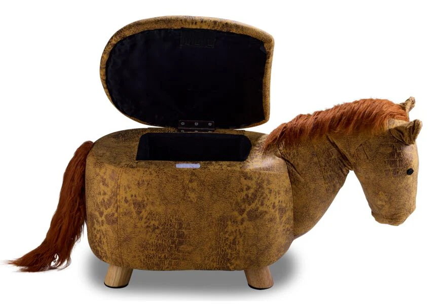 Horse Storage Ottoman - Yellow - Image 5