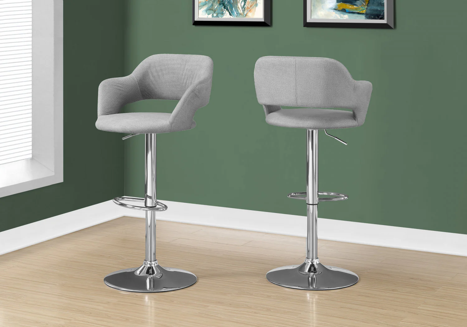 Husdon Bar Stool - Grey - Image 2