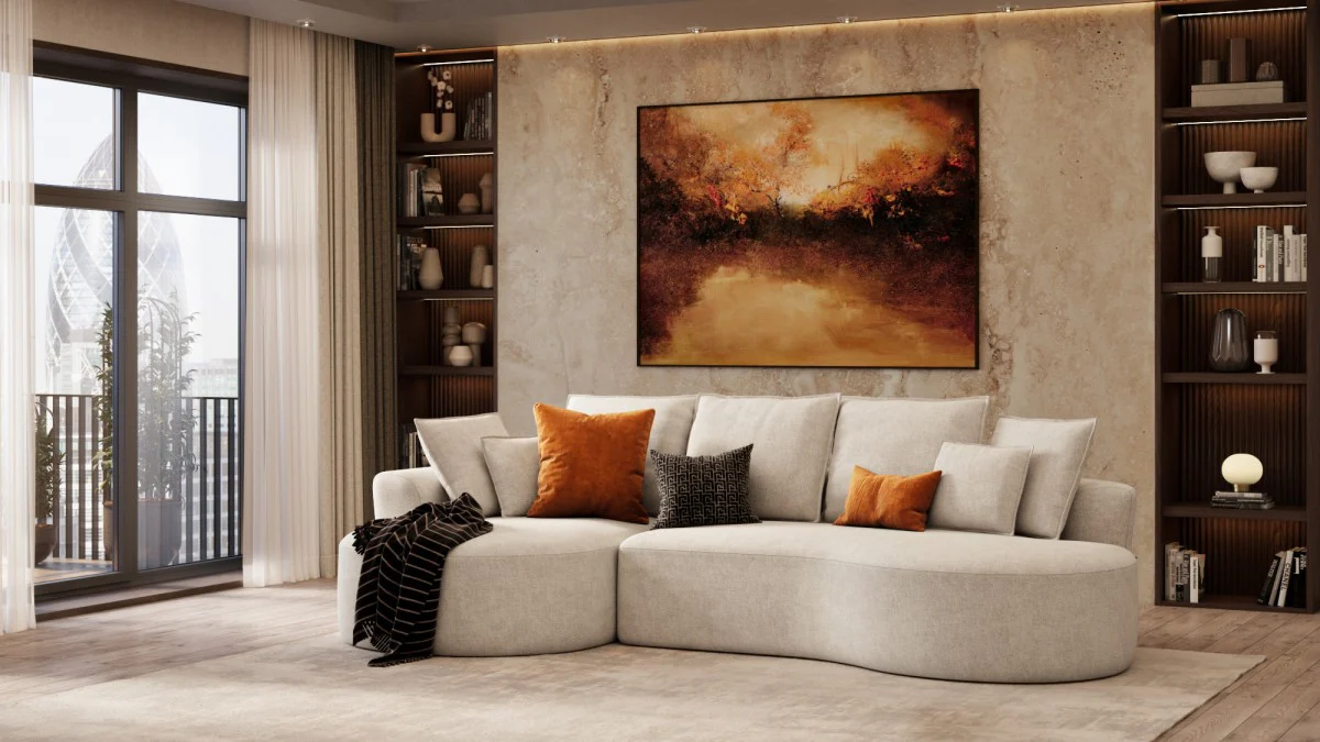 Ibiza All Foam Sectional - Beige - Image 3